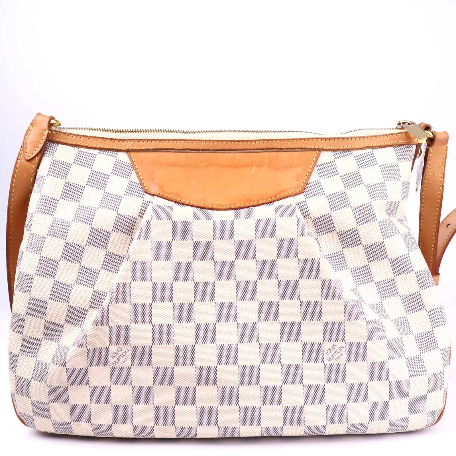 J3354 Louis Vuitton Siracusa Handbag Damier MM shoulder Bag- Pre Owned