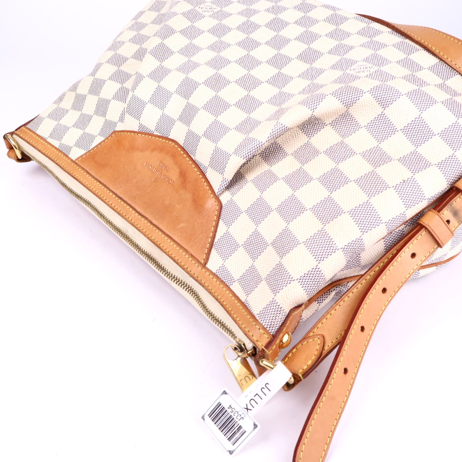 J3354 Louis Vuitton Siracusa Handbag Damier MM shoulder Bag- Pre Owned