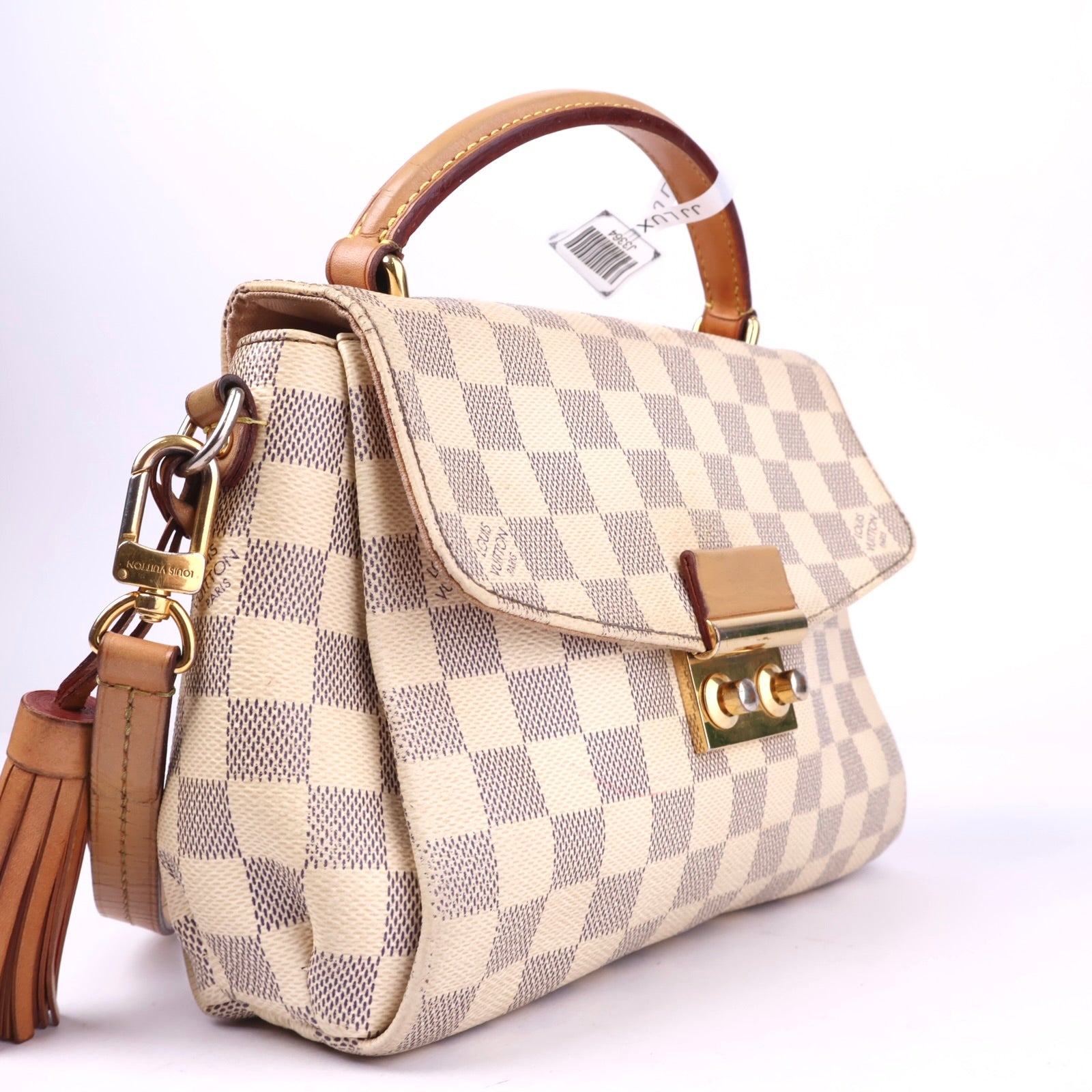 J3364 Louis Vuitton Damier Azur Canvas Croisette Bag- Pre Owned