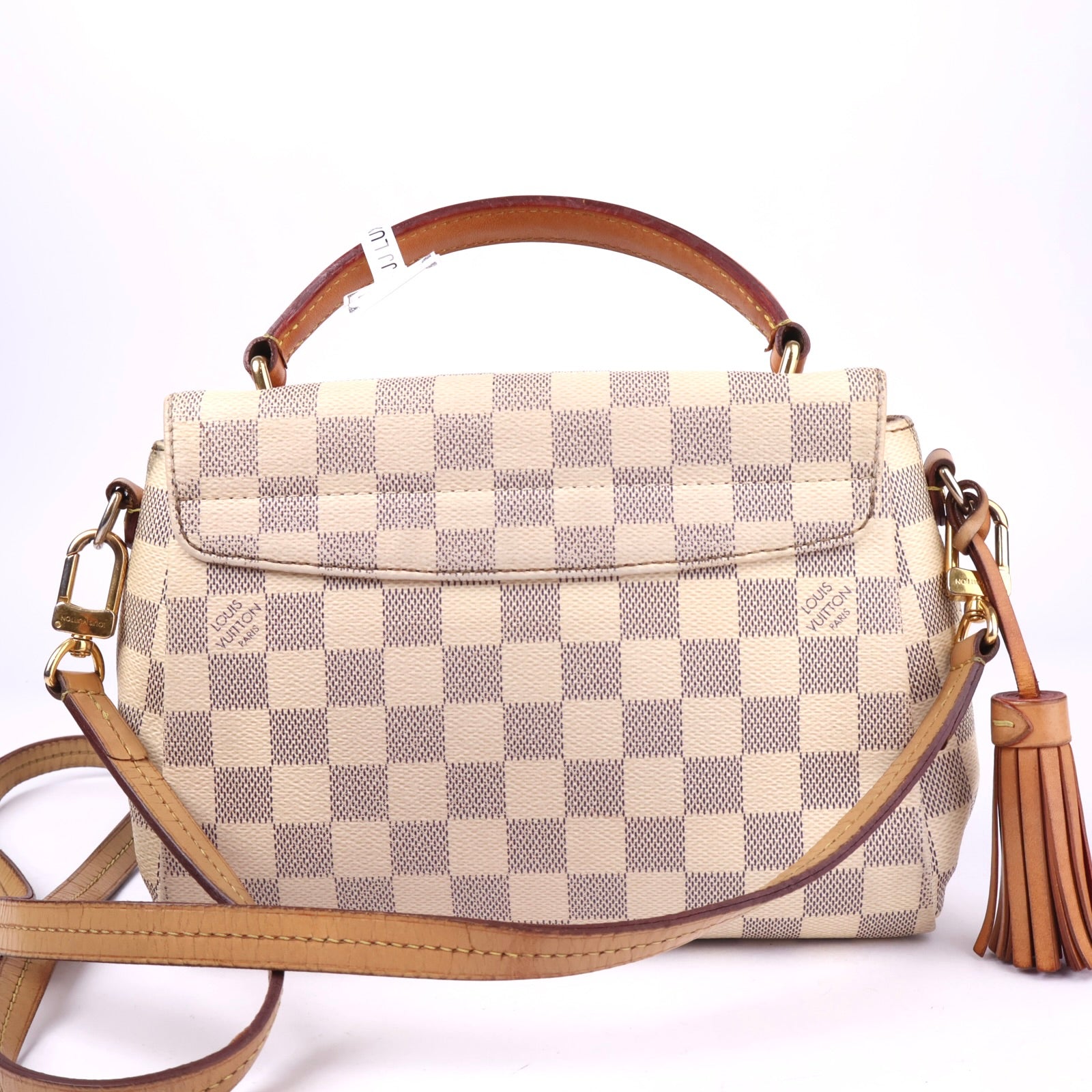 J3364 Louis Vuitton Damier Azur Canvas Croisette Bag- Pre Owned