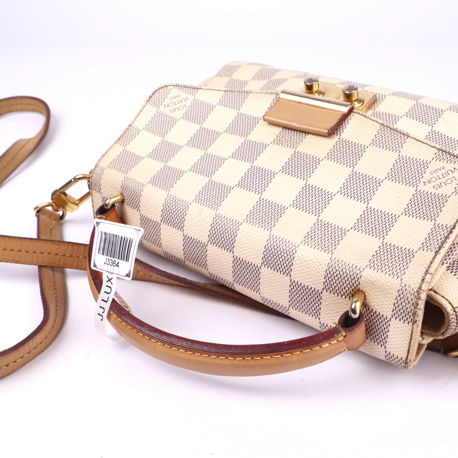 J3364 Louis Vuitton Damier Azur Canvas Croisette Bag- Pre Owned