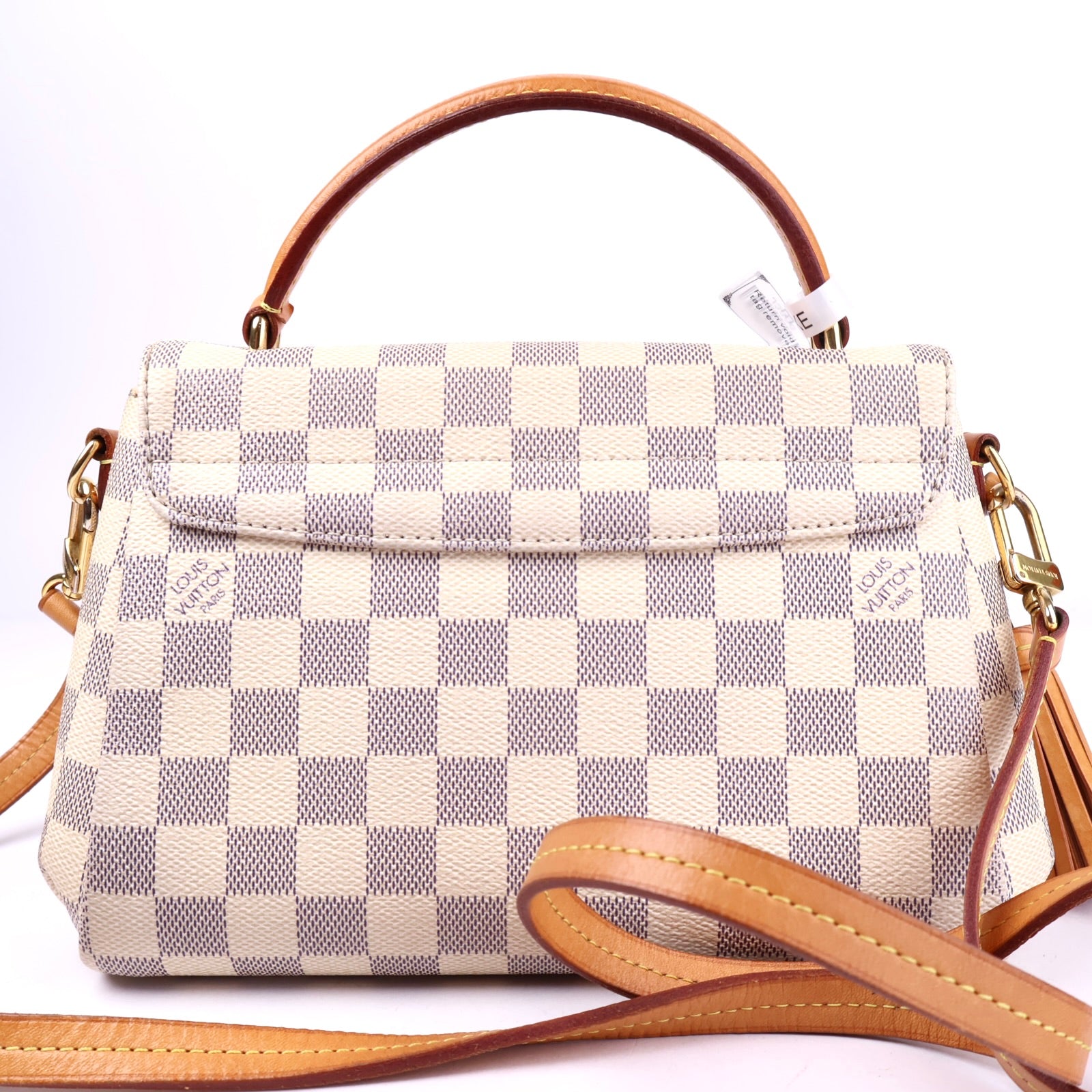 J3366 Louis Vuitton Damier Azur Canvas Croisette Bag- Pre Owned