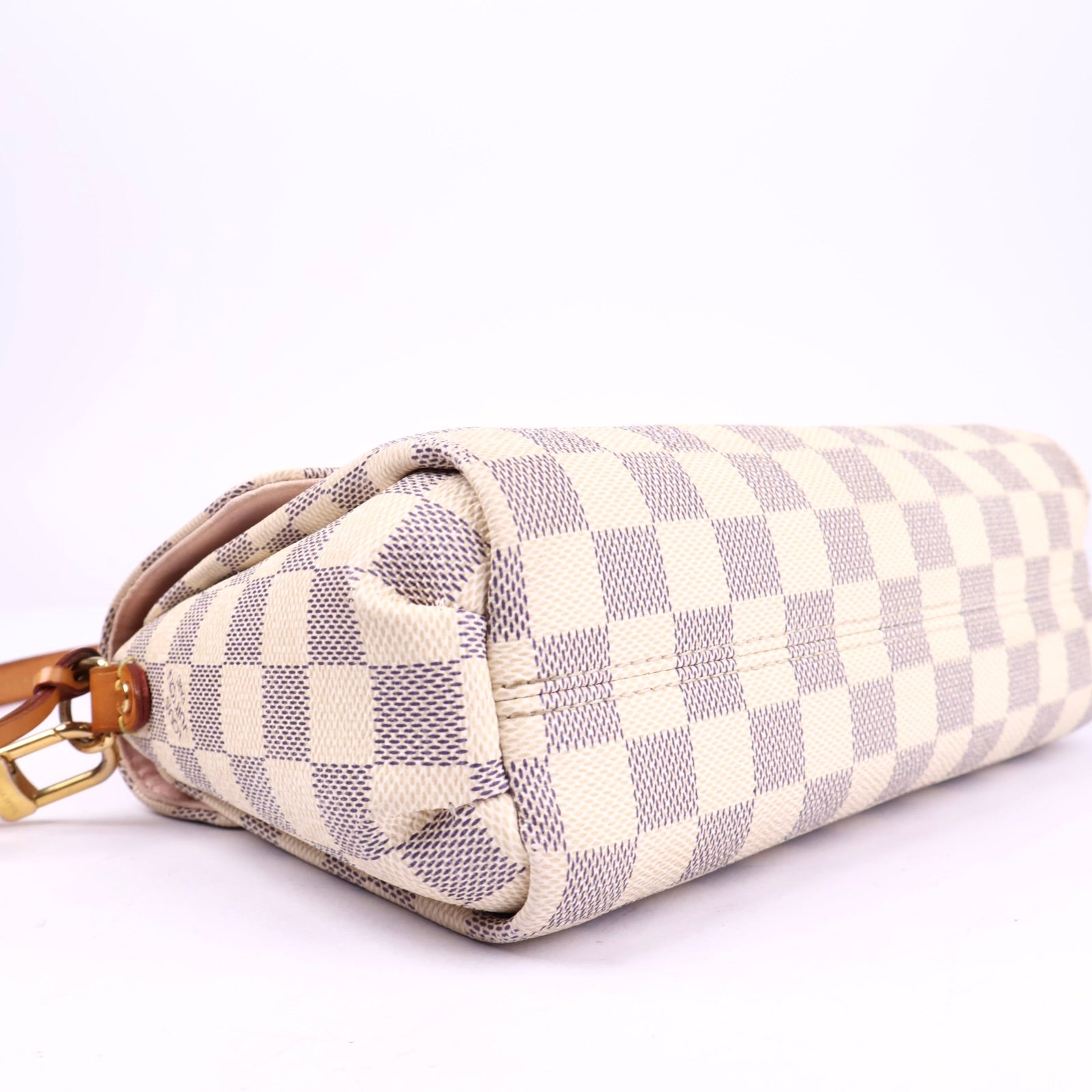 J3366 Louis Vuitton Damier Azur Canvas Croisette Bag- Pre Owned