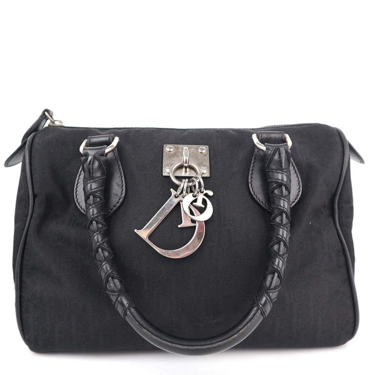 C2221 Christian Dior Top Handle Bag Diorissimo Lovely | Pre-Owned Very Good Leather