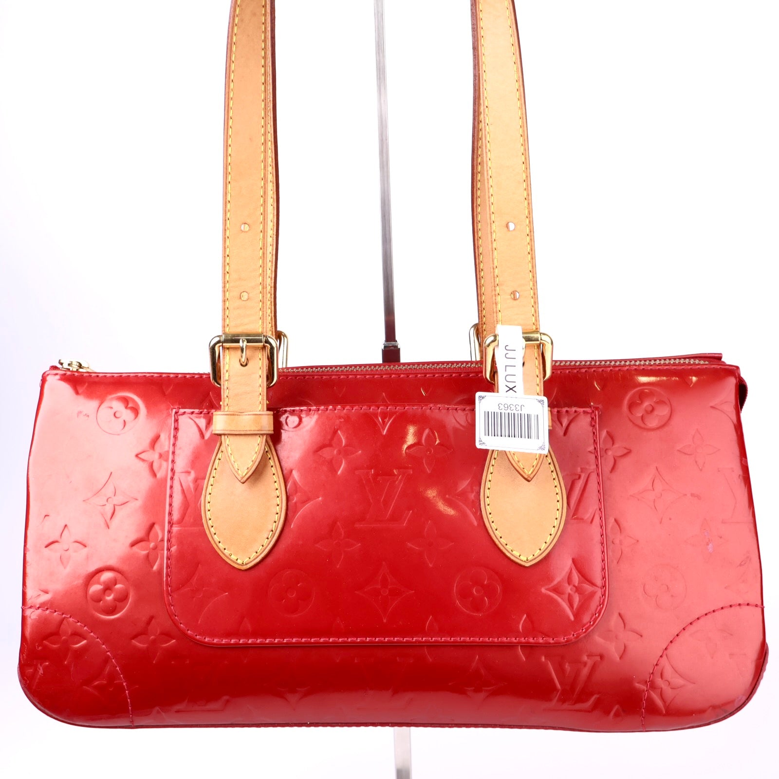 J3363 Louis Vuitton Pomme D'Amour Monogram Vernis Rosewood Bag- Pre Owned
