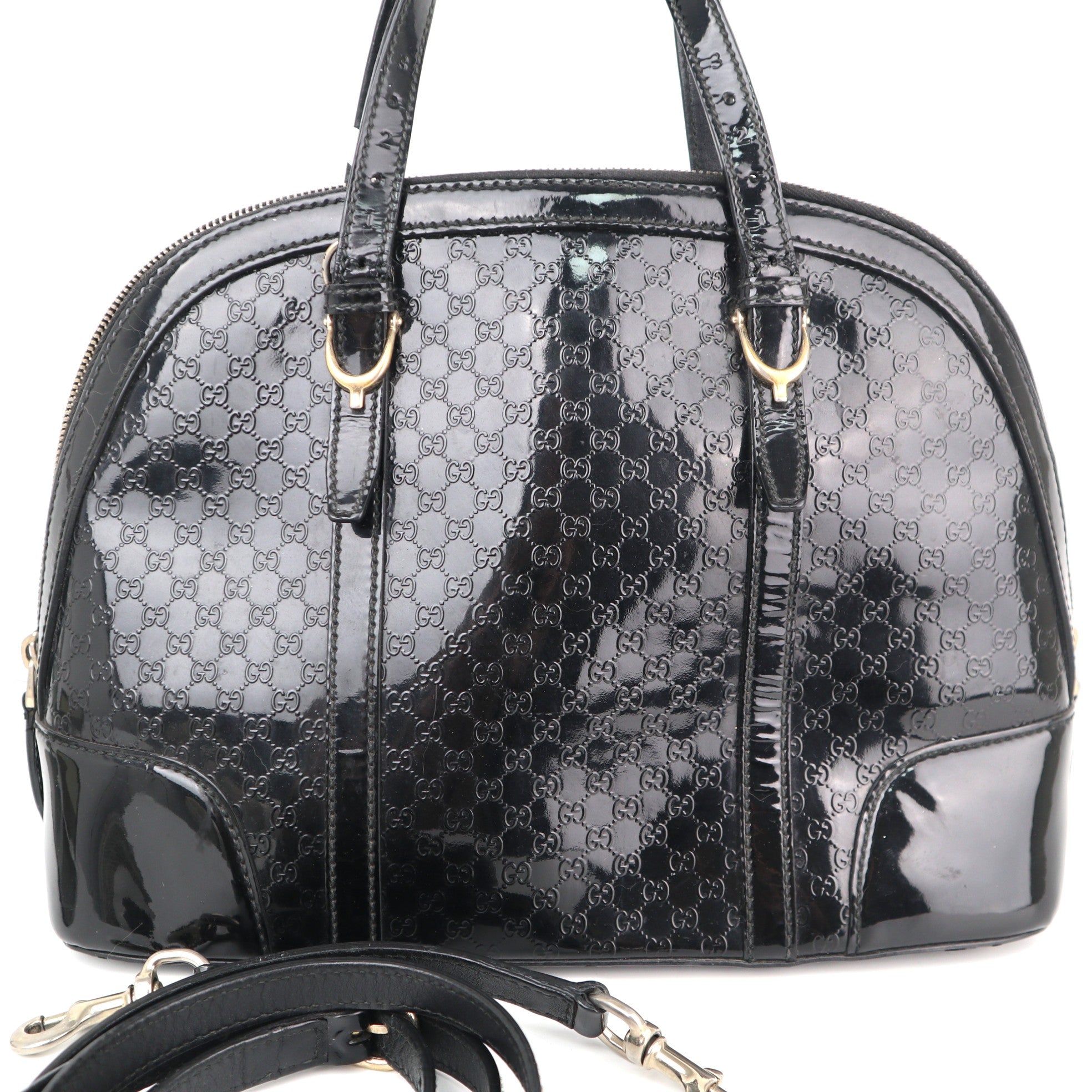 C2225 Gucci Top Handle Bag Nice Dome | Pre-Owned Very Good Microguccissima