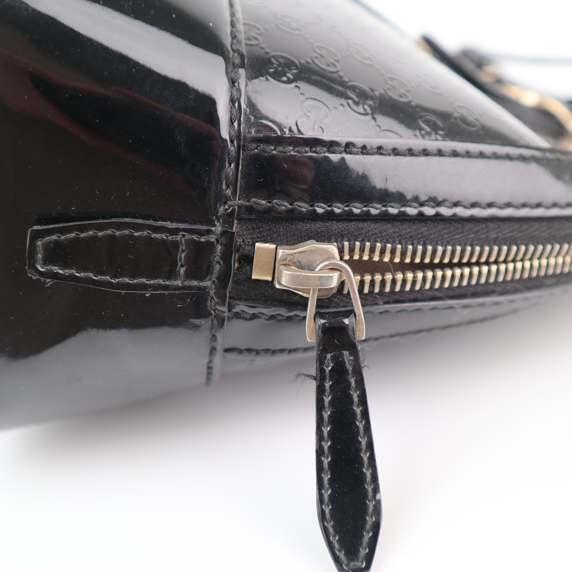 C2225 Gucci Top Handle Bag Nice Dome | Pre-Owned Very Good Microguccissima