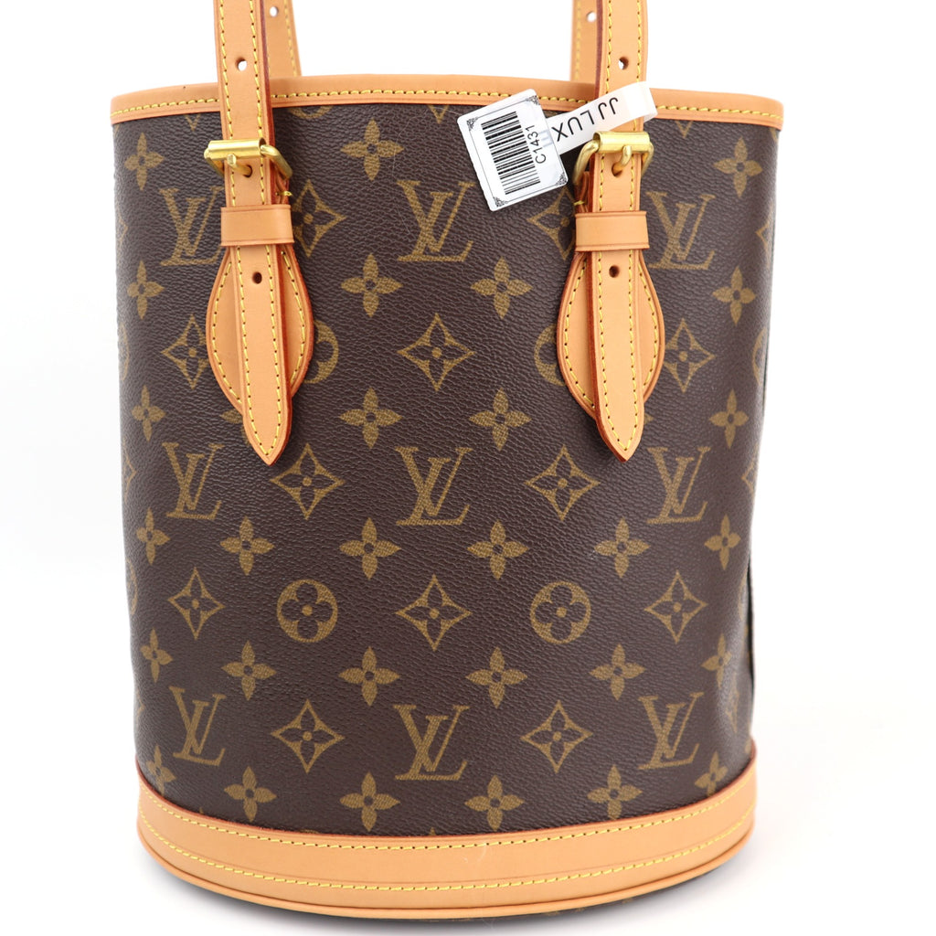 C1431R Louis Vuitton Monogram Canvas Petit Bucket Bag-Pre Owned