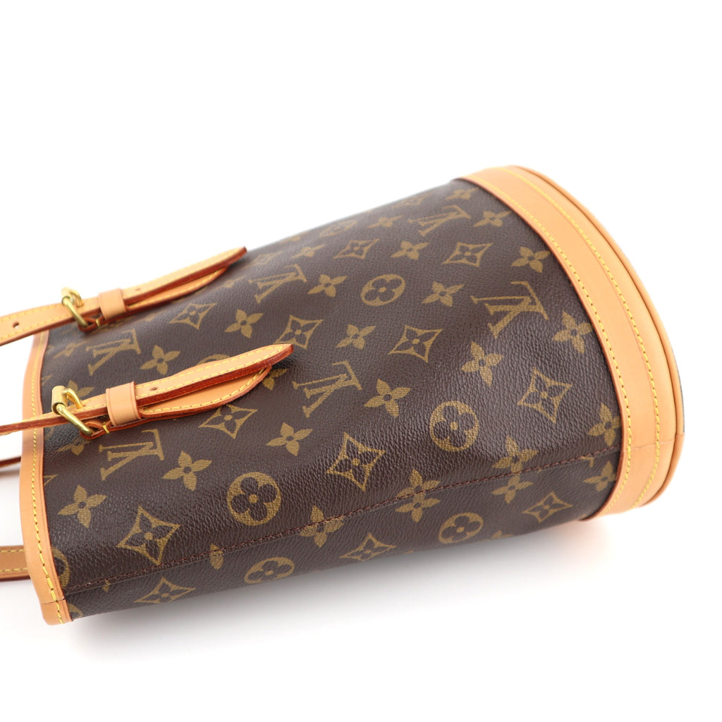 C1431R Louis Vuitton Monogram Canvas Petit Bucket Bag-Pre Owned