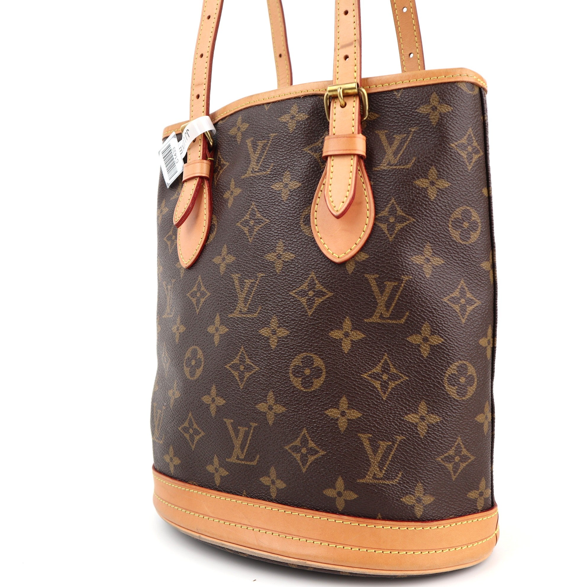 C1433R Louis Vuitton Petit Monogram Canvas Bucket Bag-Pre Owned