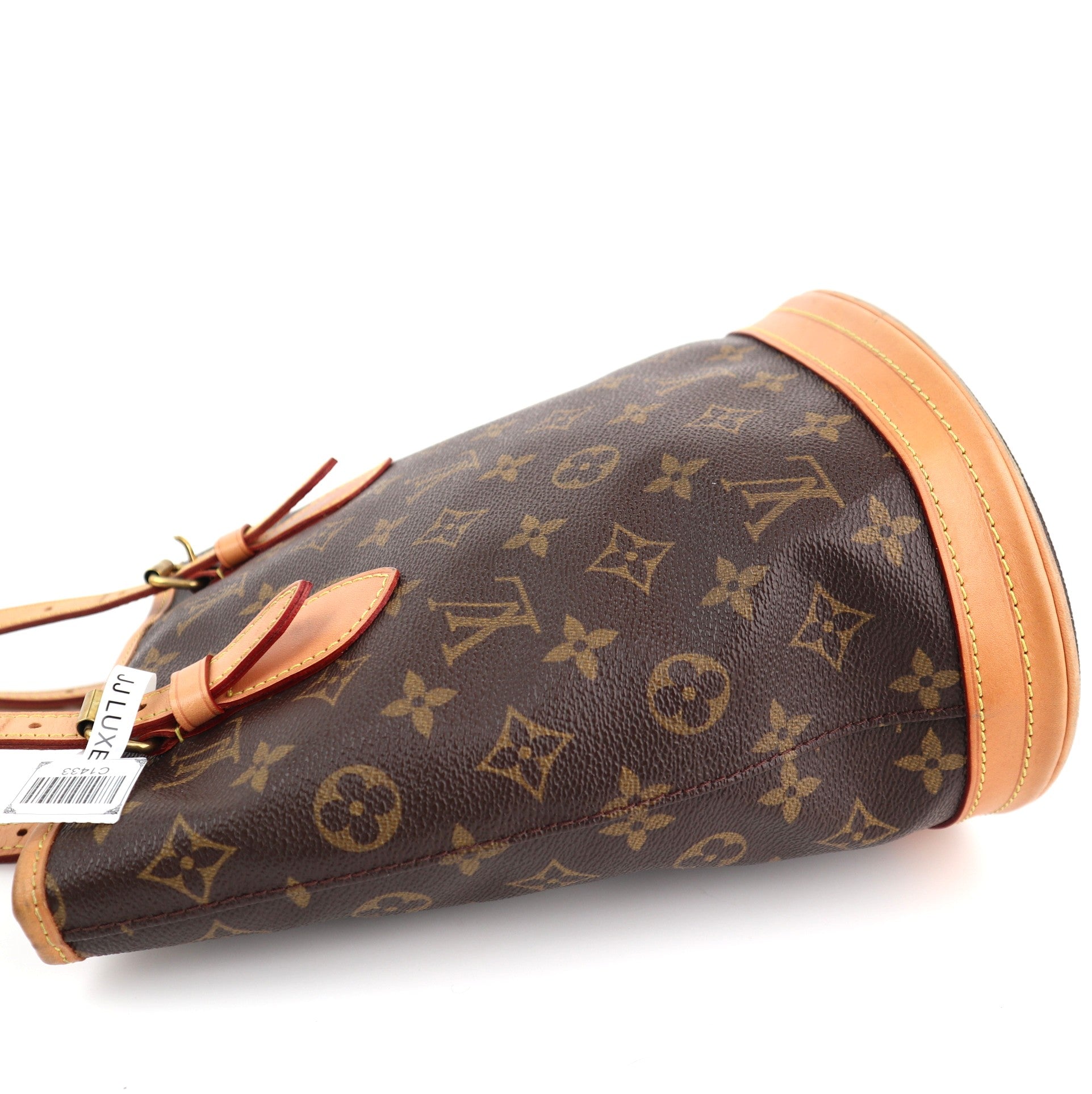 C1433R Louis Vuitton Petit Monogram Canvas Bucket Bag-Pre Owned