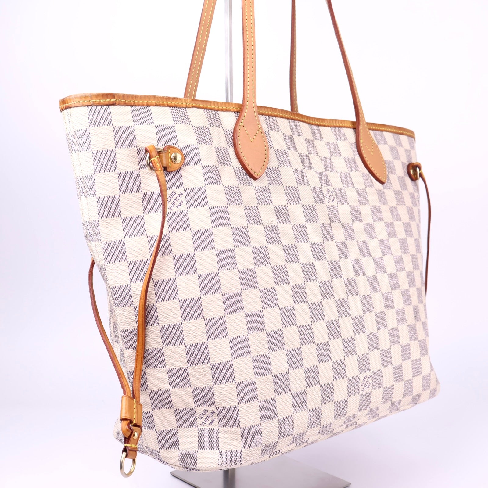 J3393 Louis Vuitton Damier Azur Neverfull MM- Pre Owned