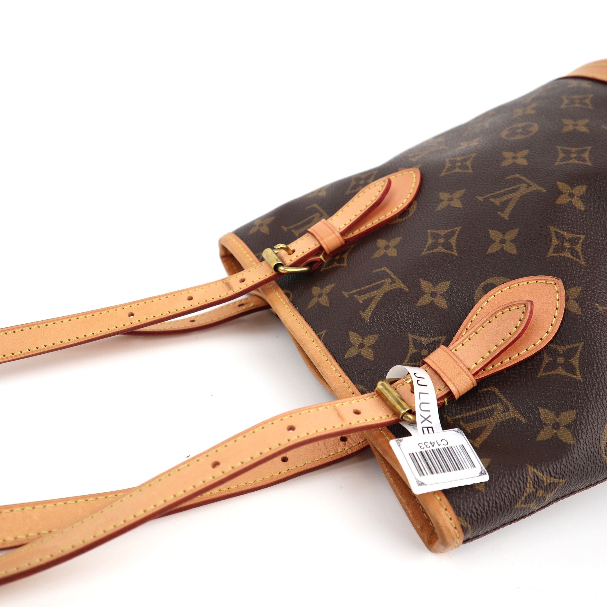 C1433R Louis Vuitton Petit Monogram Canvas Bucket Bag-Pre Owned