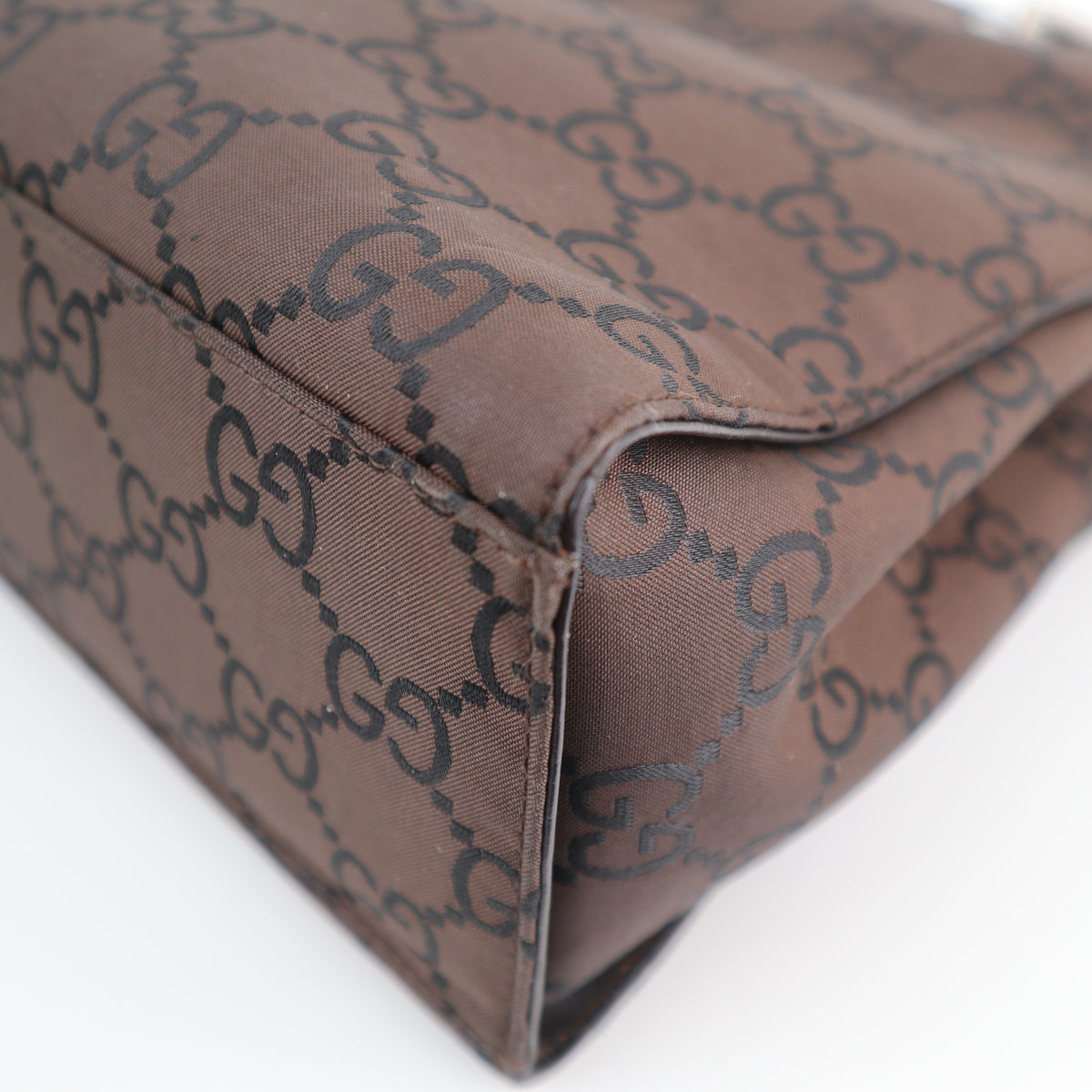 C2230 Gucci Top Handle Bag Bamboo Tote | Pre-Owned Excellent GG monogram