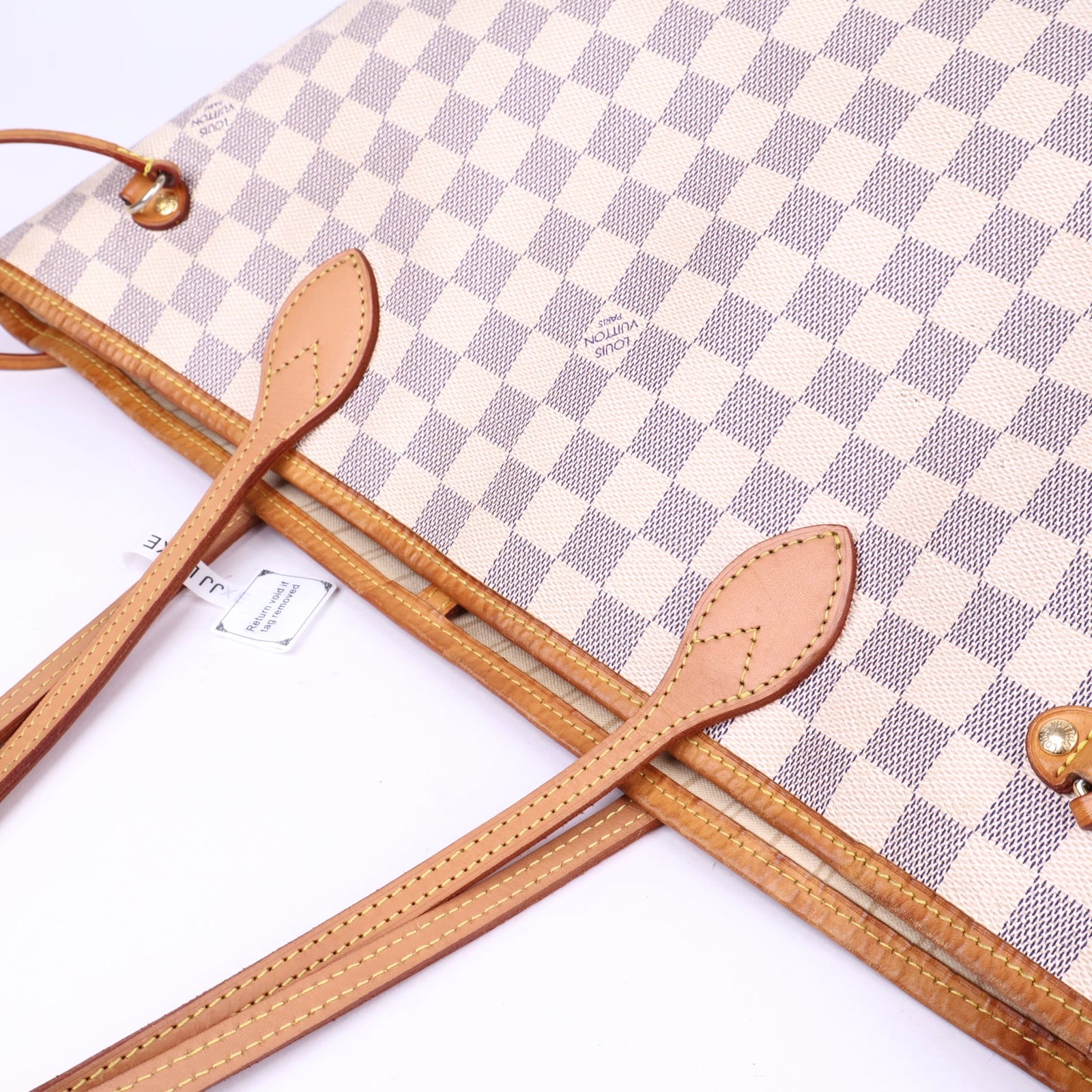 J3393 Louis Vuitton Damier Azur Neverfull MM- Pre Owned