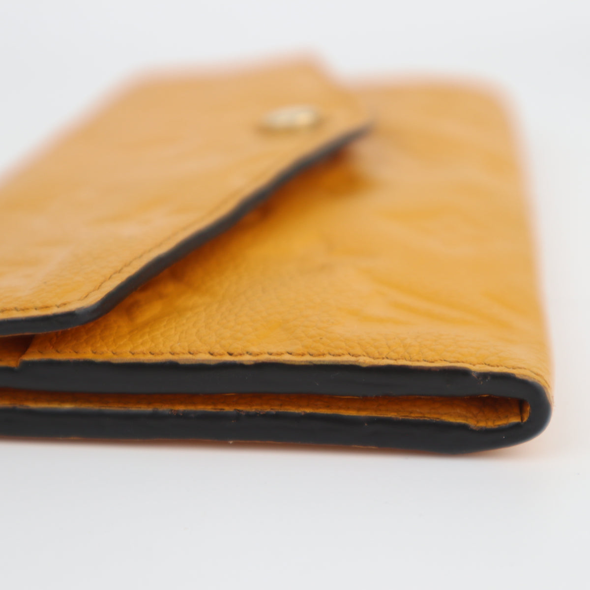 C2200 Louis Vuitton Long Wallet Monogram Empreinte Long Wallet | Pre-Owned Very Good Safran Yellow embossed leather