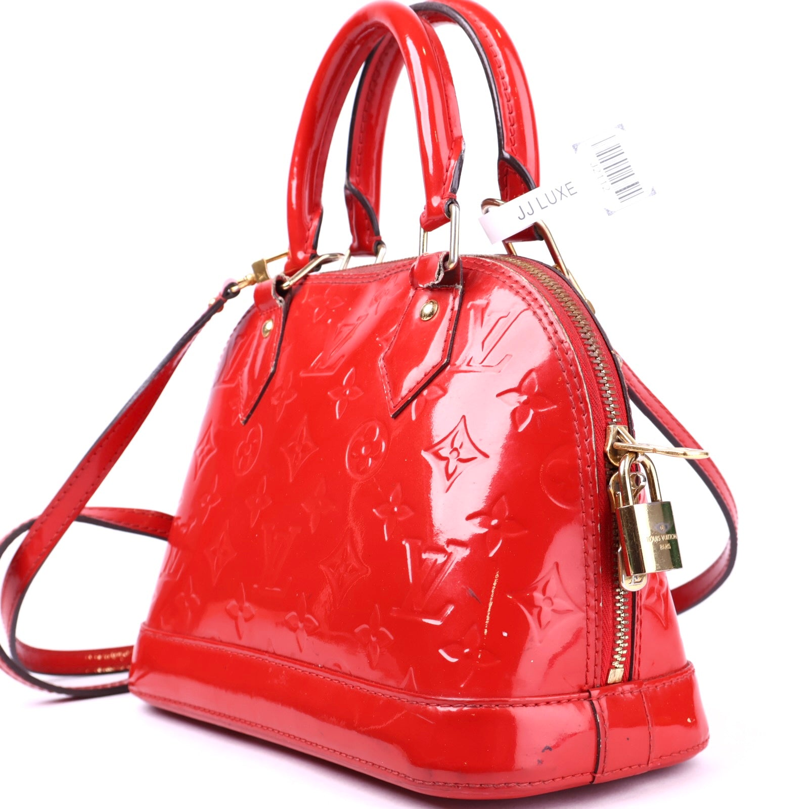 J2112 Louis Vuitton Alma BB Monogram Vernis Handbag- Pre Owned