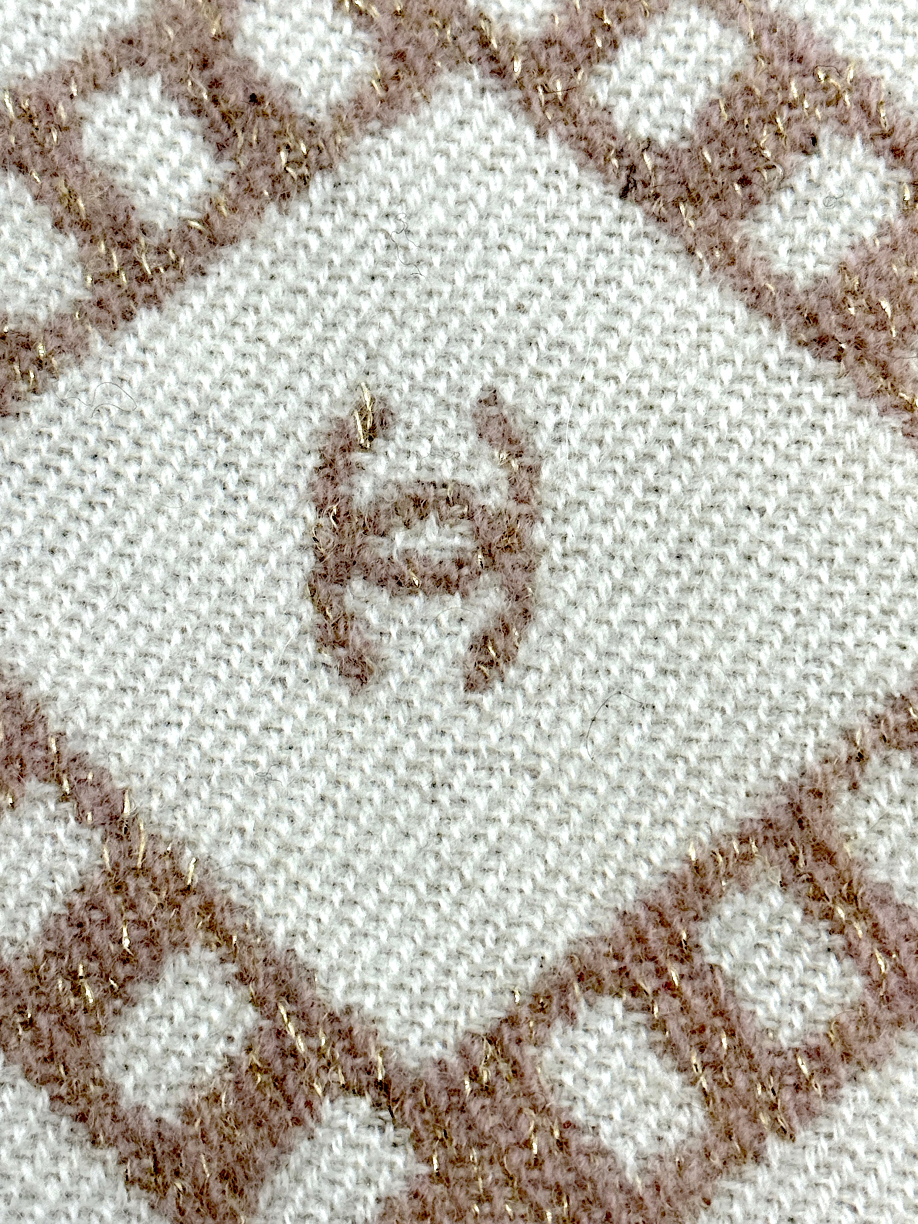 Chanel Beige Scarf with Plaid