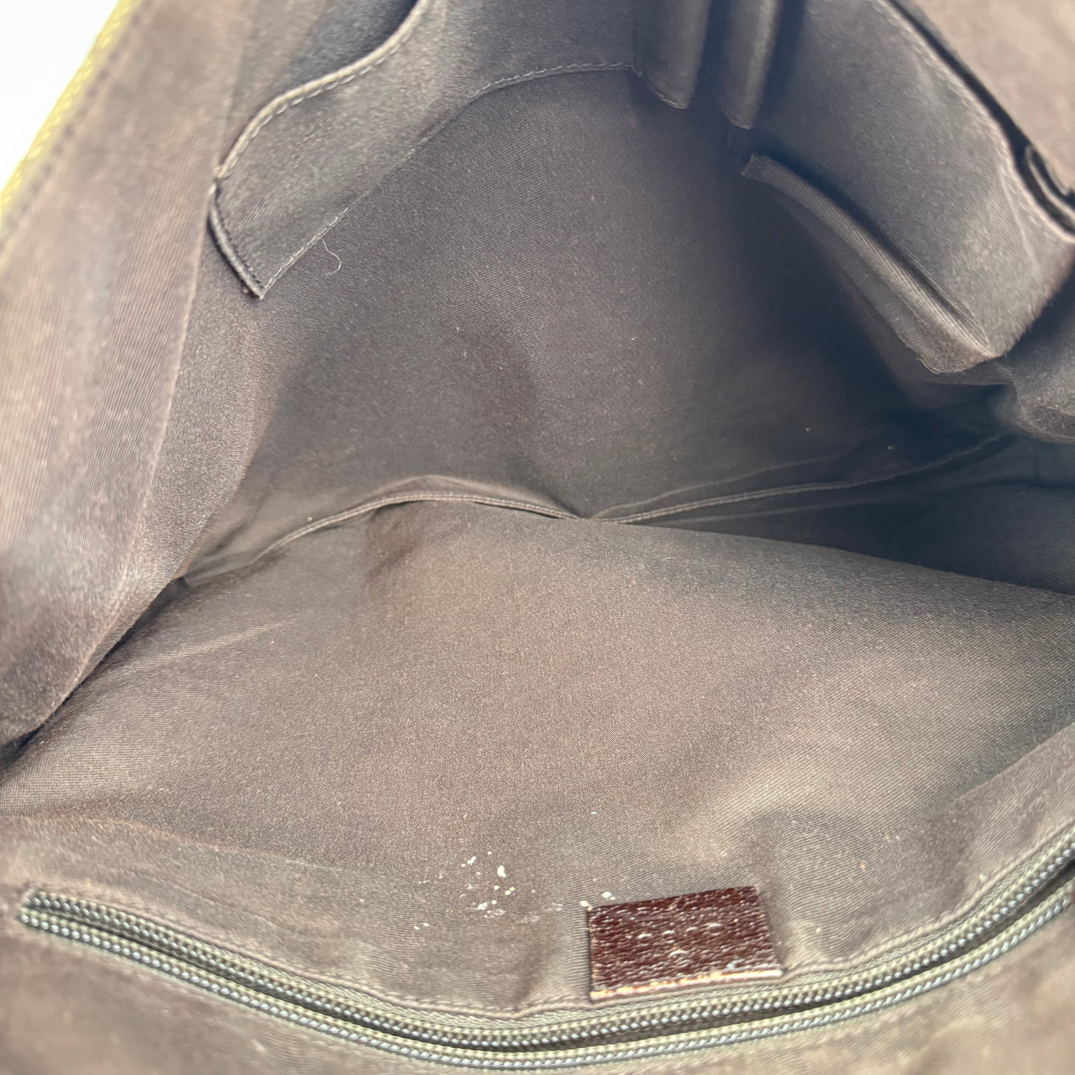 MCM Visetos Black Saffiano Leather Briefcase Bag- Pre Owned