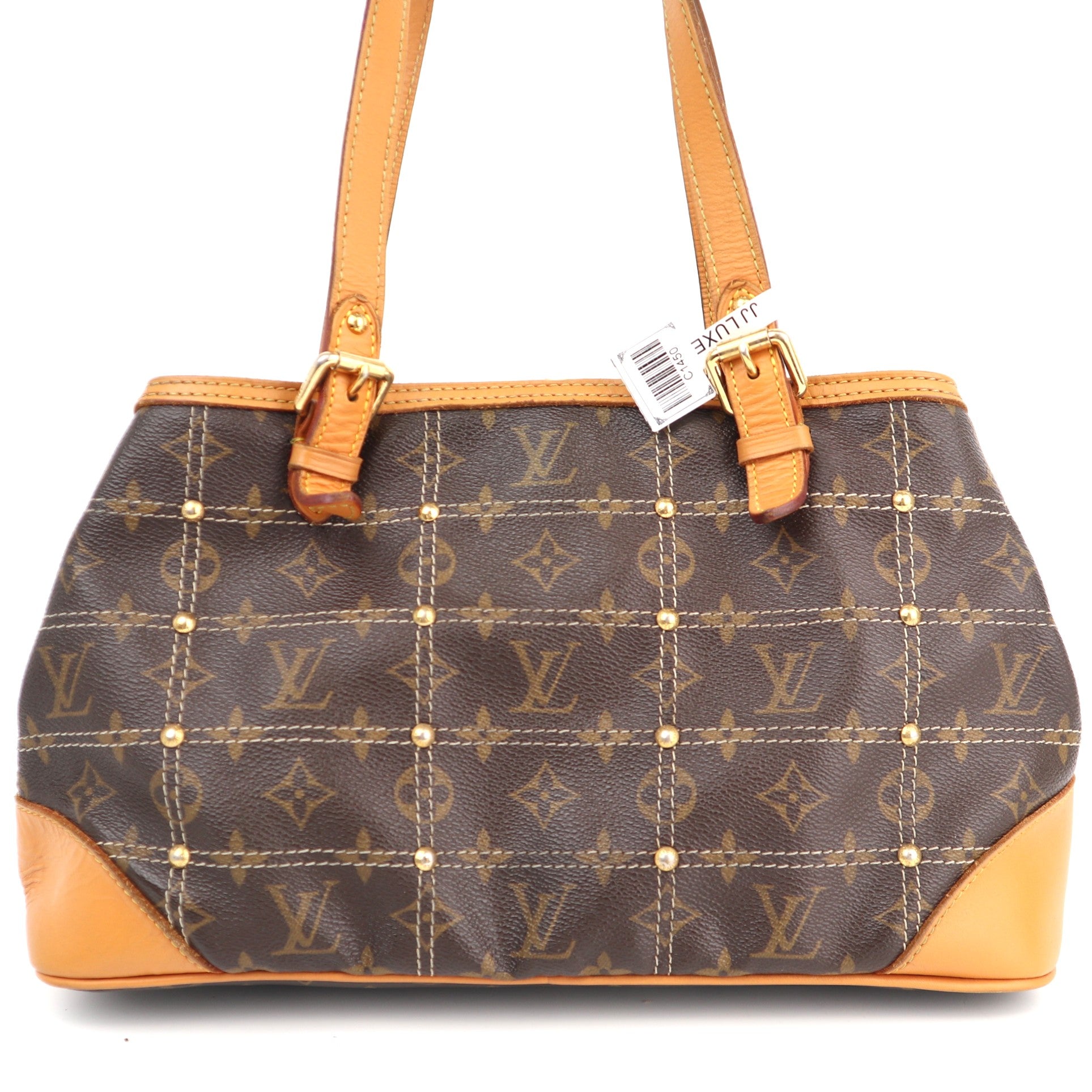 C1450 Louis Vuitton Limited Edition Monogram Canvas Riveting Bag-Pre Owned