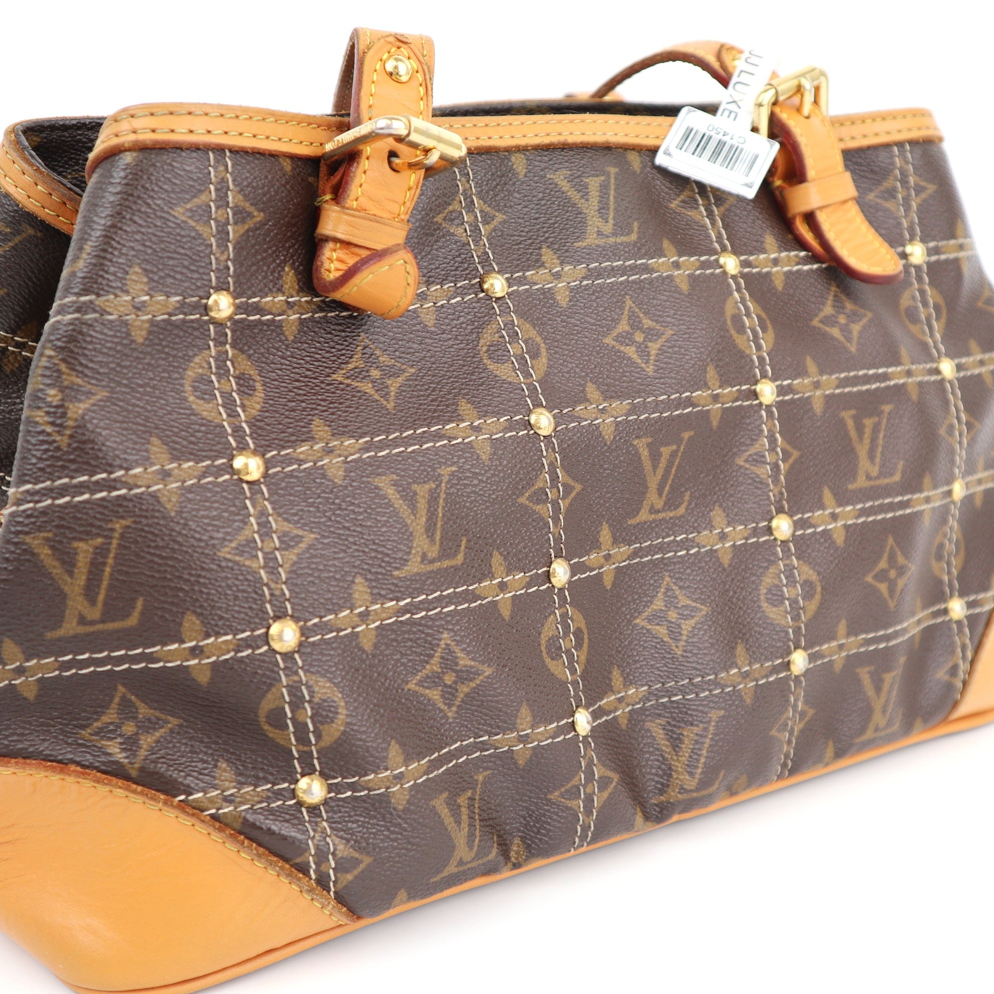 C1450 Louis Vuitton Limited Edition Monogram Canvas Riveting Bag-Pre Owned