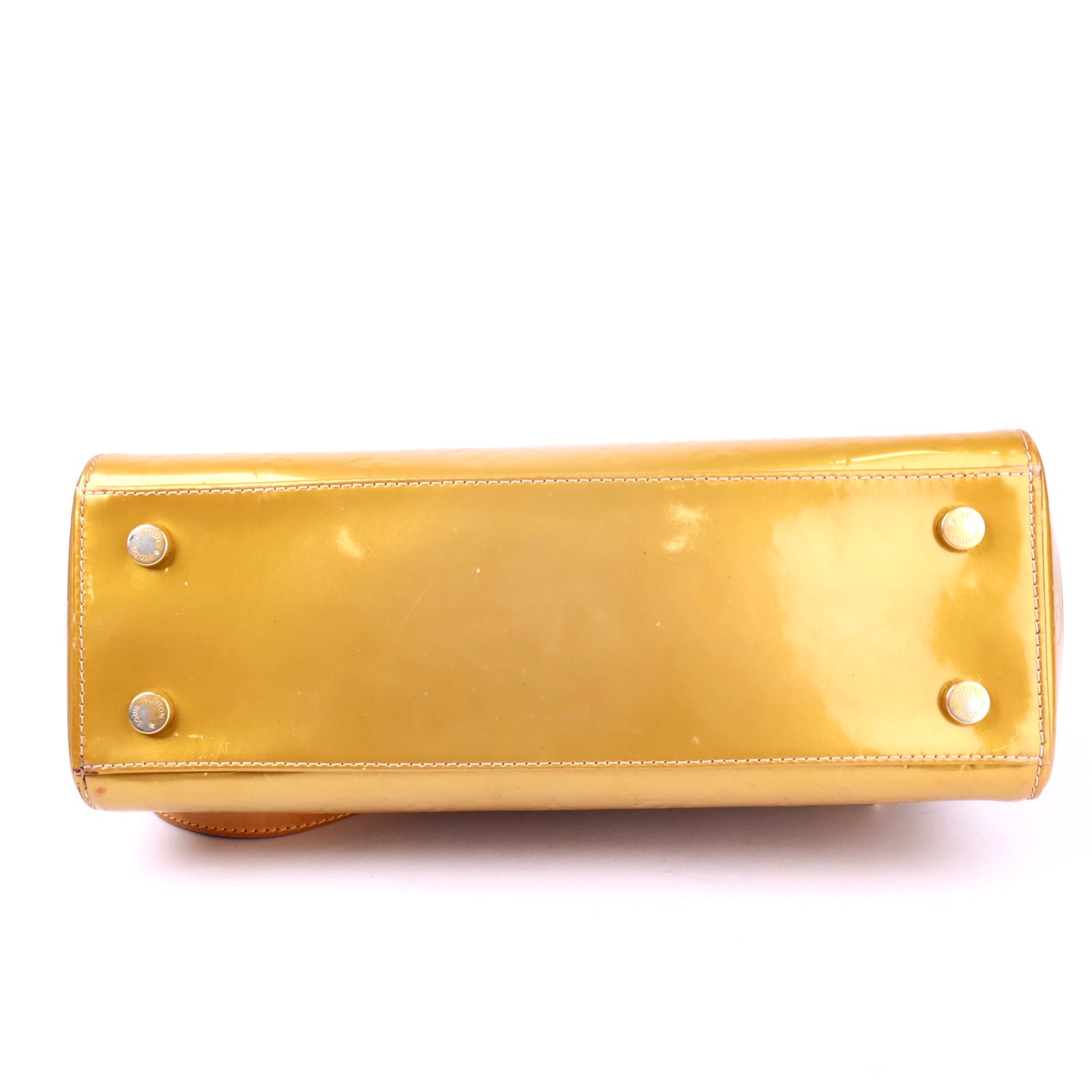 J2126 Louis Vuitton Vernis Brea MM Blanc Corail- Pre Owned