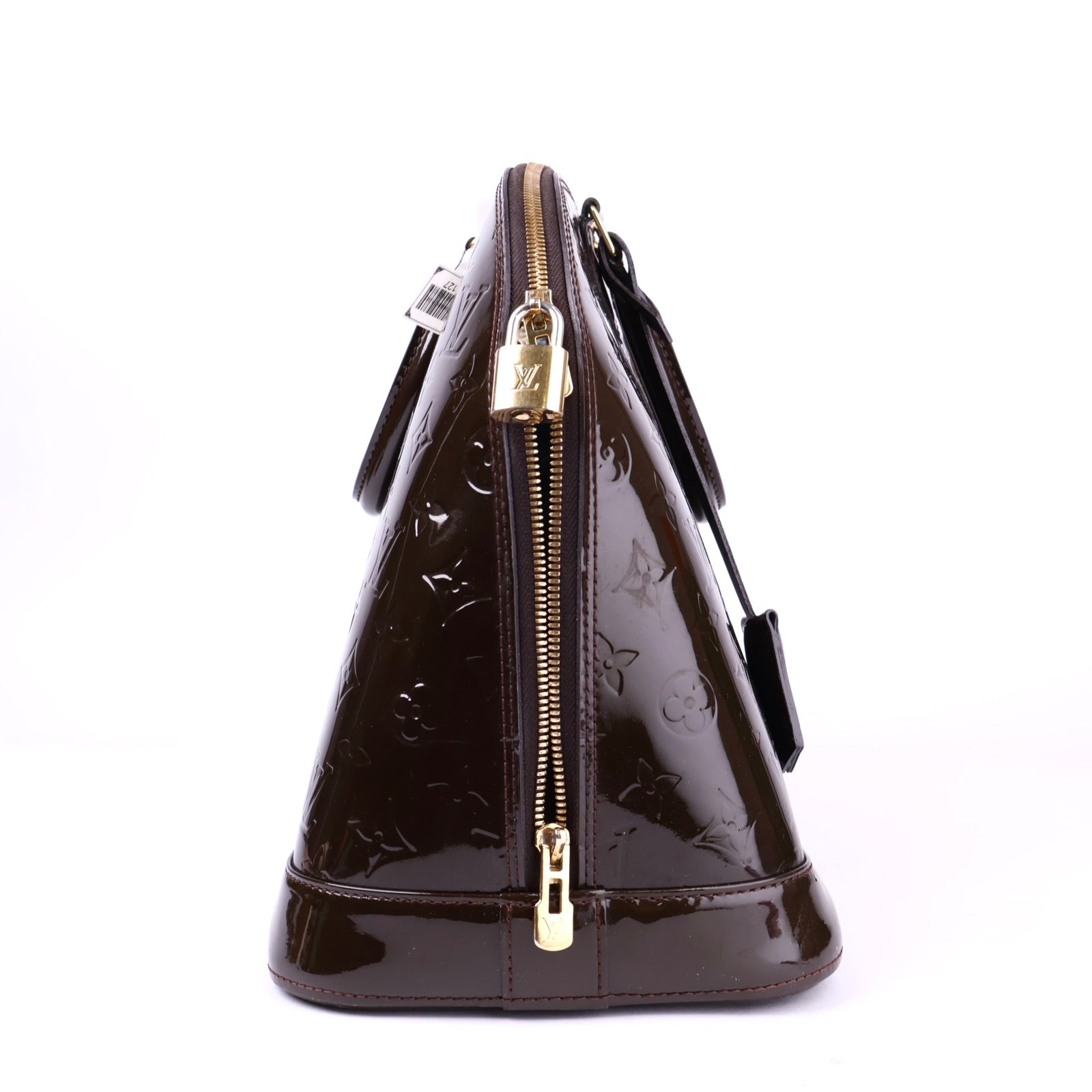 J2127 Louis Vuitton Amarante Monogram Vernis Alma GM Bag- Pre Owned