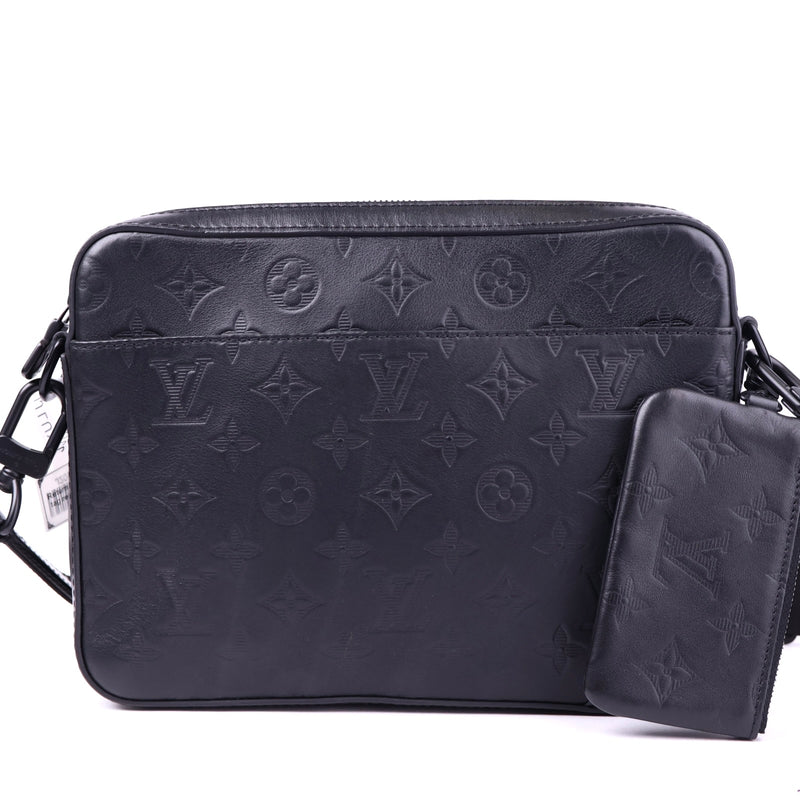 J2093 Louis Vuitton Monogram Shadow Leather Duo Messenger Bag- Pre Owned