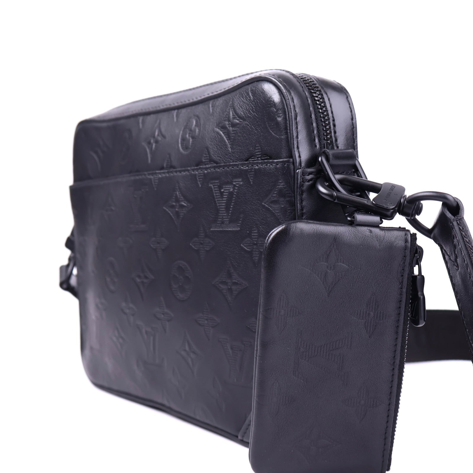 J2093 Louis Vuitton Monogram Shadow Leather Duo Messenger Bag- Pre Owned