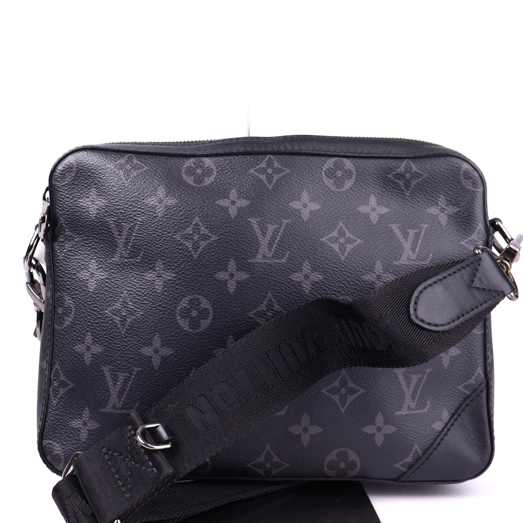 J2094 Louis Vuitton Monogram Canvas Messenger Bag Grey- Pre Owned
