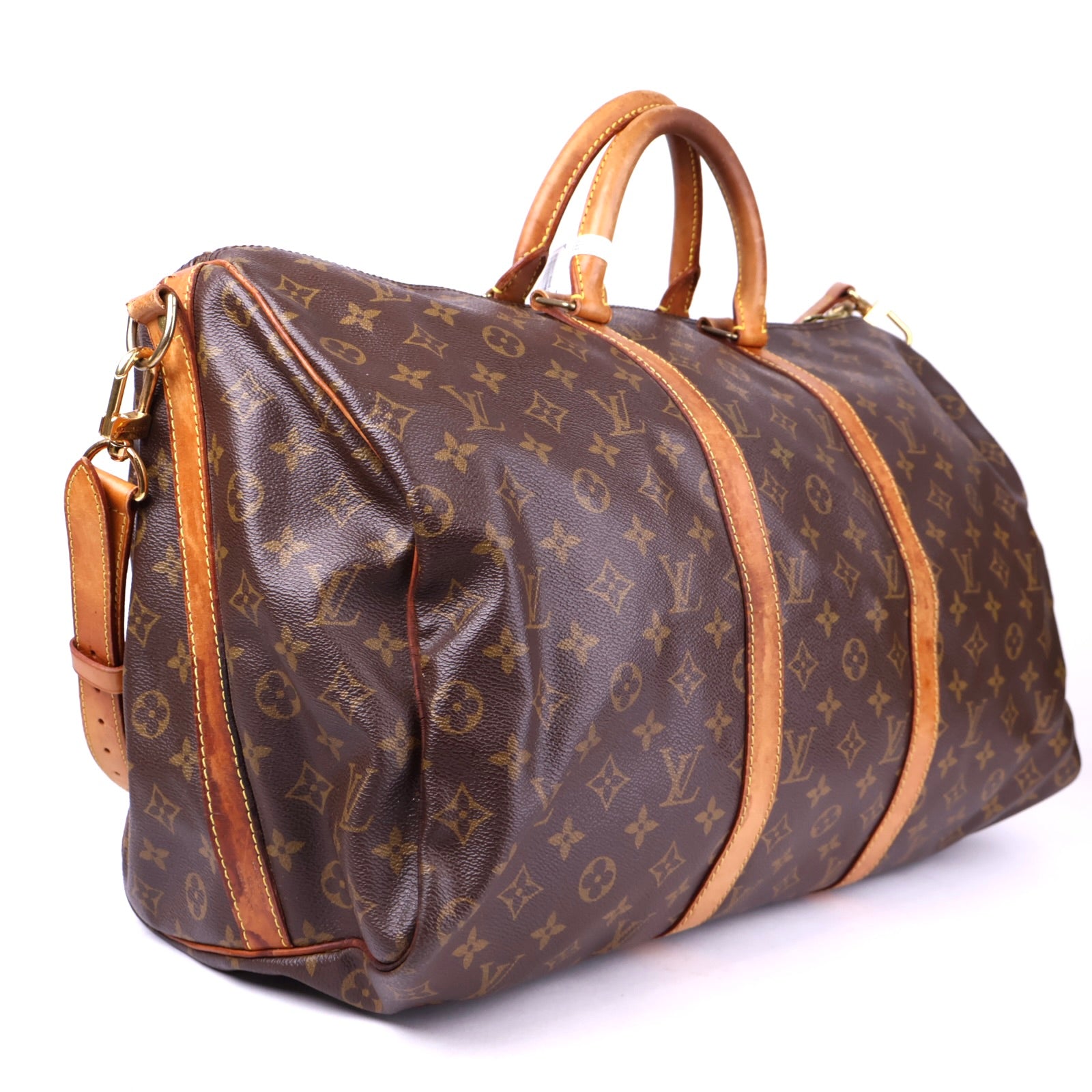 J2123 Louis Vuitton Keepall Bandouliere 55 Monogram Boston bag- Pre Owned