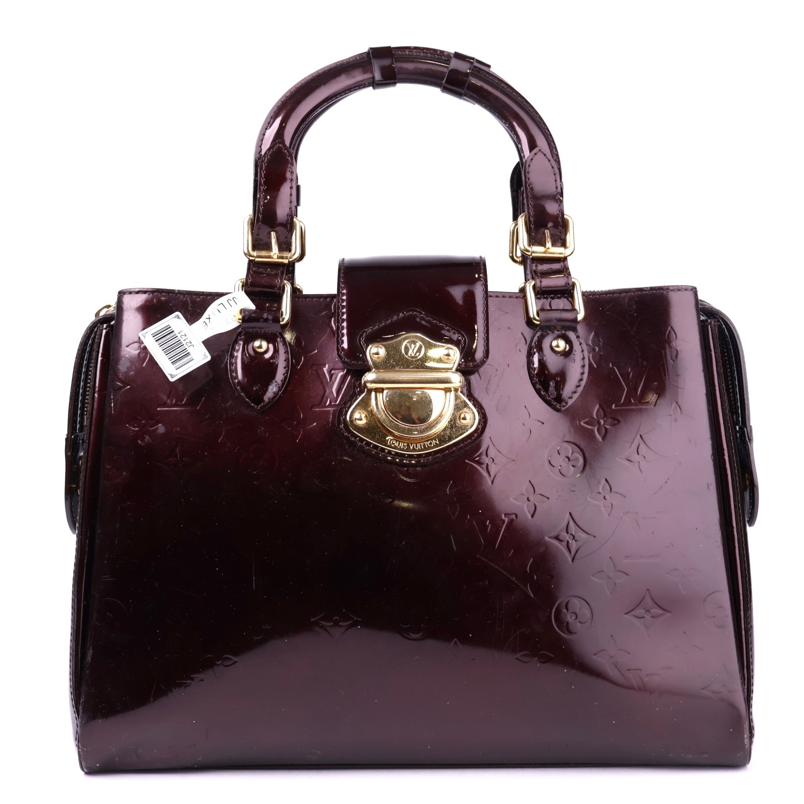 J2121 Louis Vuitton Amarante Monogram Vernis Melrose Avenue Bag- Pre Owned