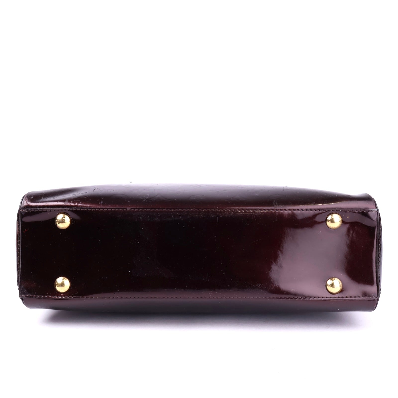 J2121 Louis Vuitton Amarante Monogram Vernis Melrose Avenue Bag- Pre Owned