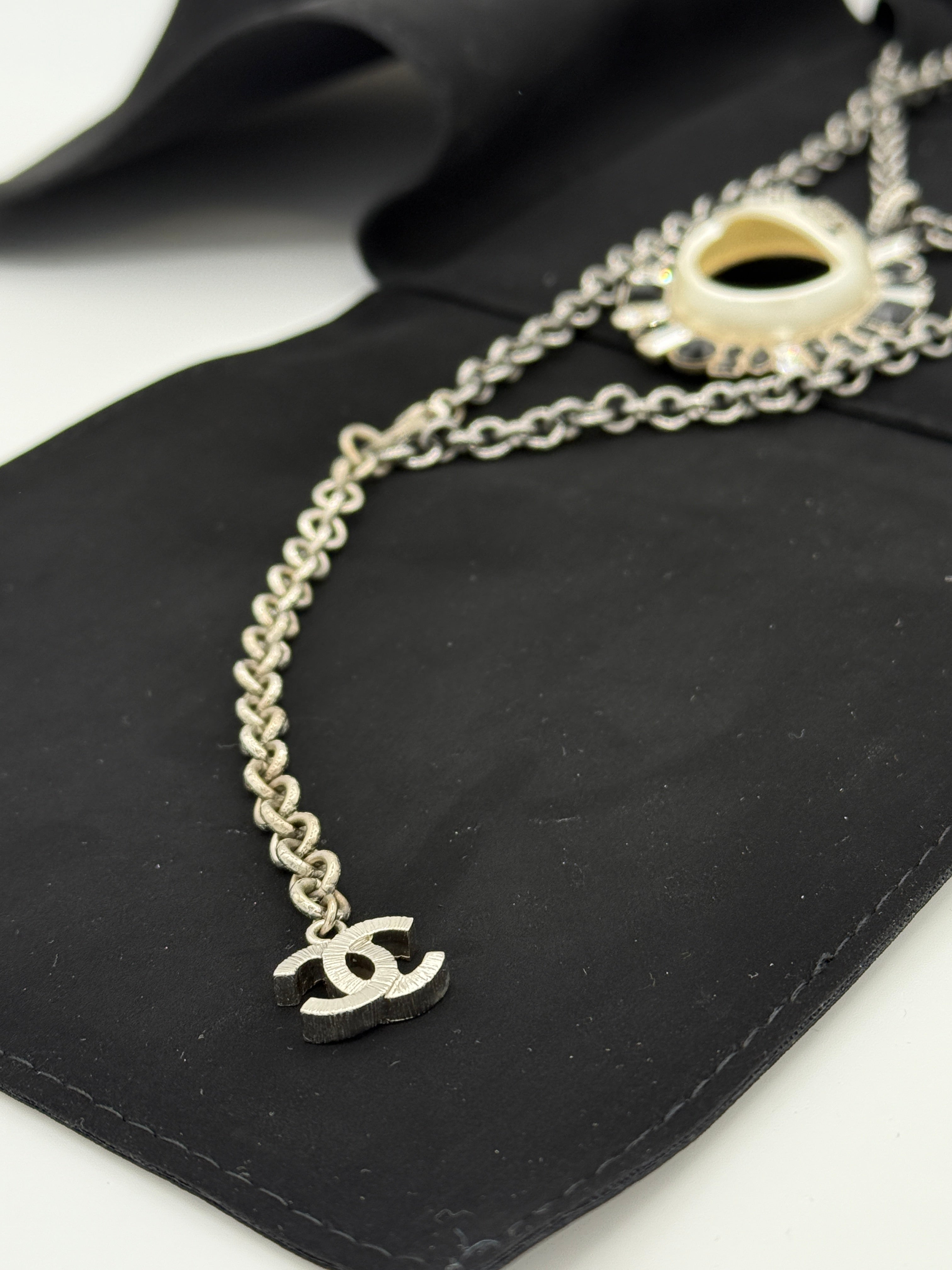 CHANEL Chanel Necklace A96314 CC Mark Happy Pearl