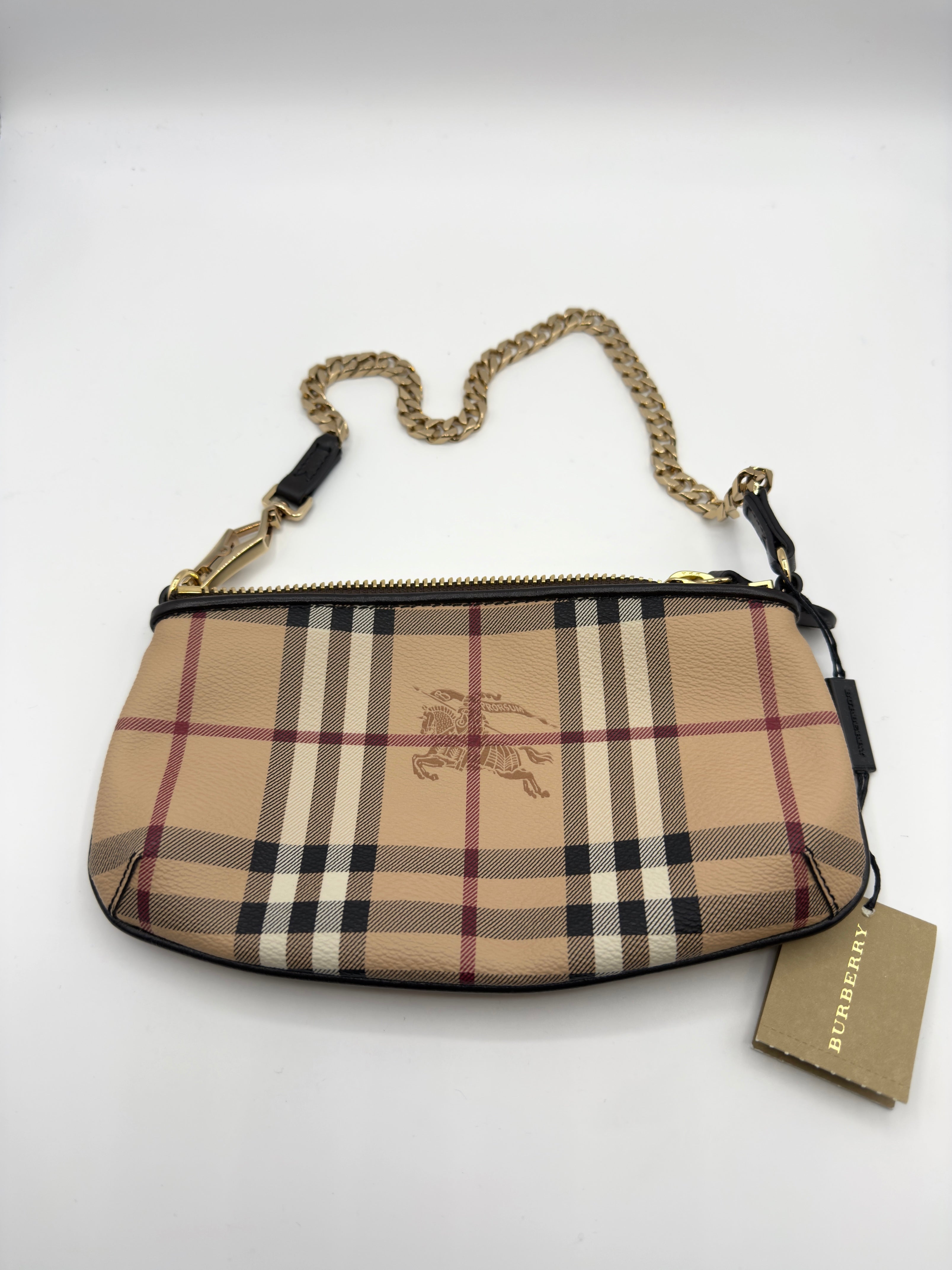 Burberry Leather clutch bag, Very good condition Beige, Leather