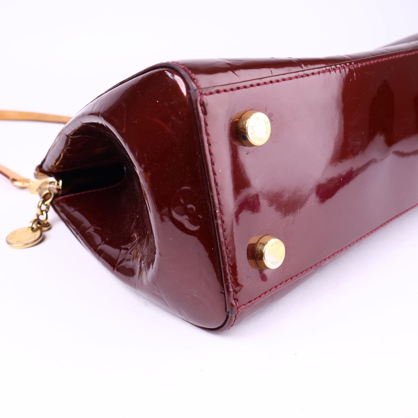 J3316 Louis Vuitton Rouge Fauviste Monogram Vernis Brea MM Bag- Pre Owned