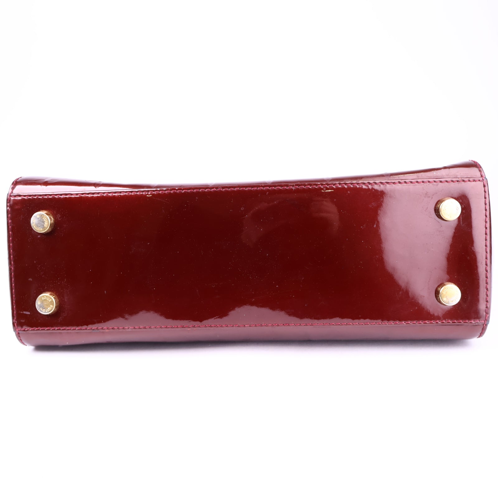 J3316 Louis Vuitton Rouge Fauviste Monogram Vernis Brea MM Bag- Pre Owned