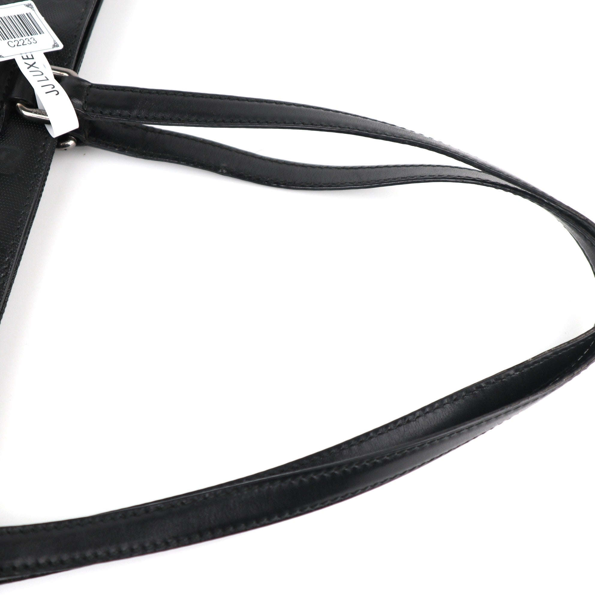 C2233 Gucci Tote Bag GG Stud Medium Joy | Pre-Owned Excellent Black Coated Canvas And Leather Trim