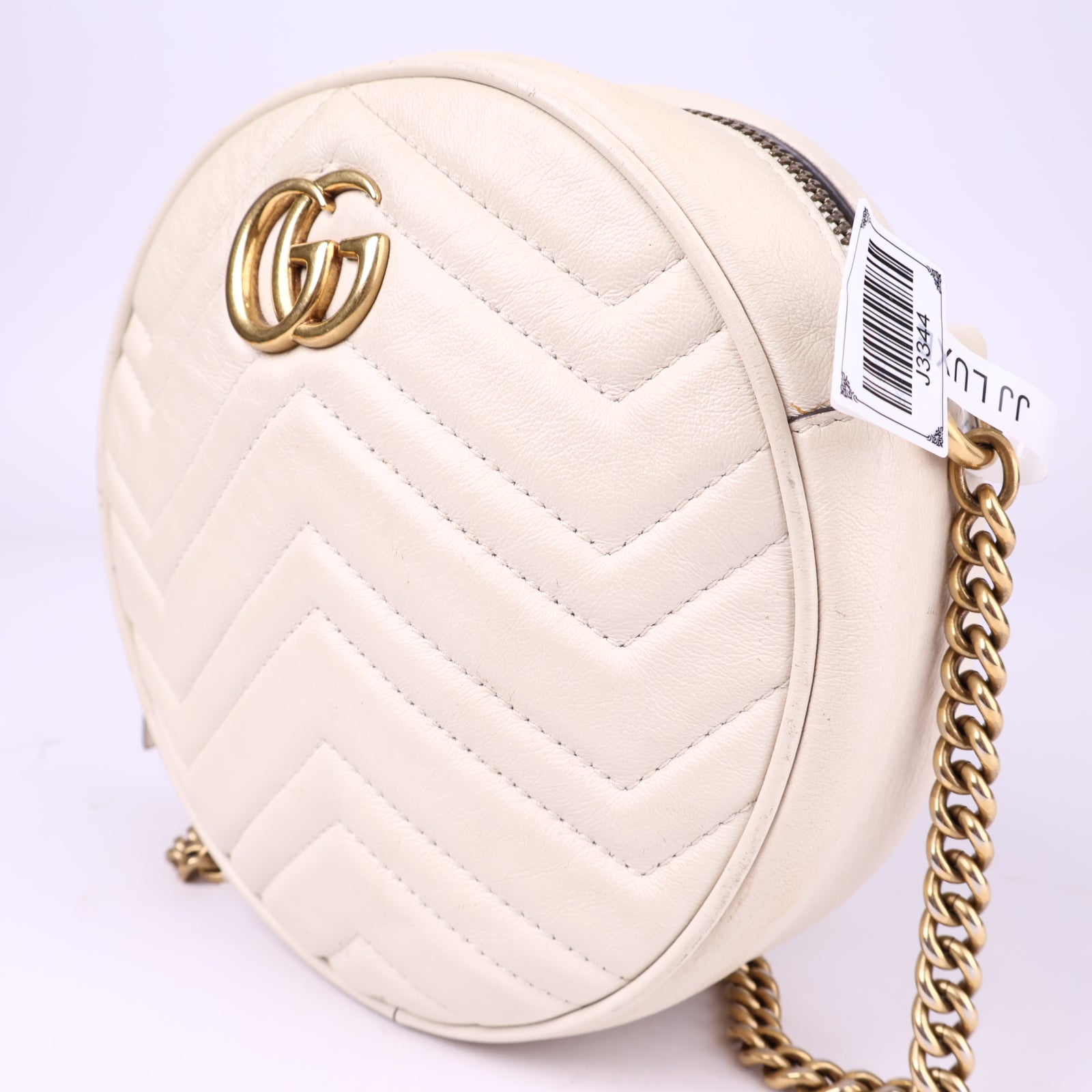 J3344 Gucci GG Marmont Round Shoulder Bag- Pre Owned