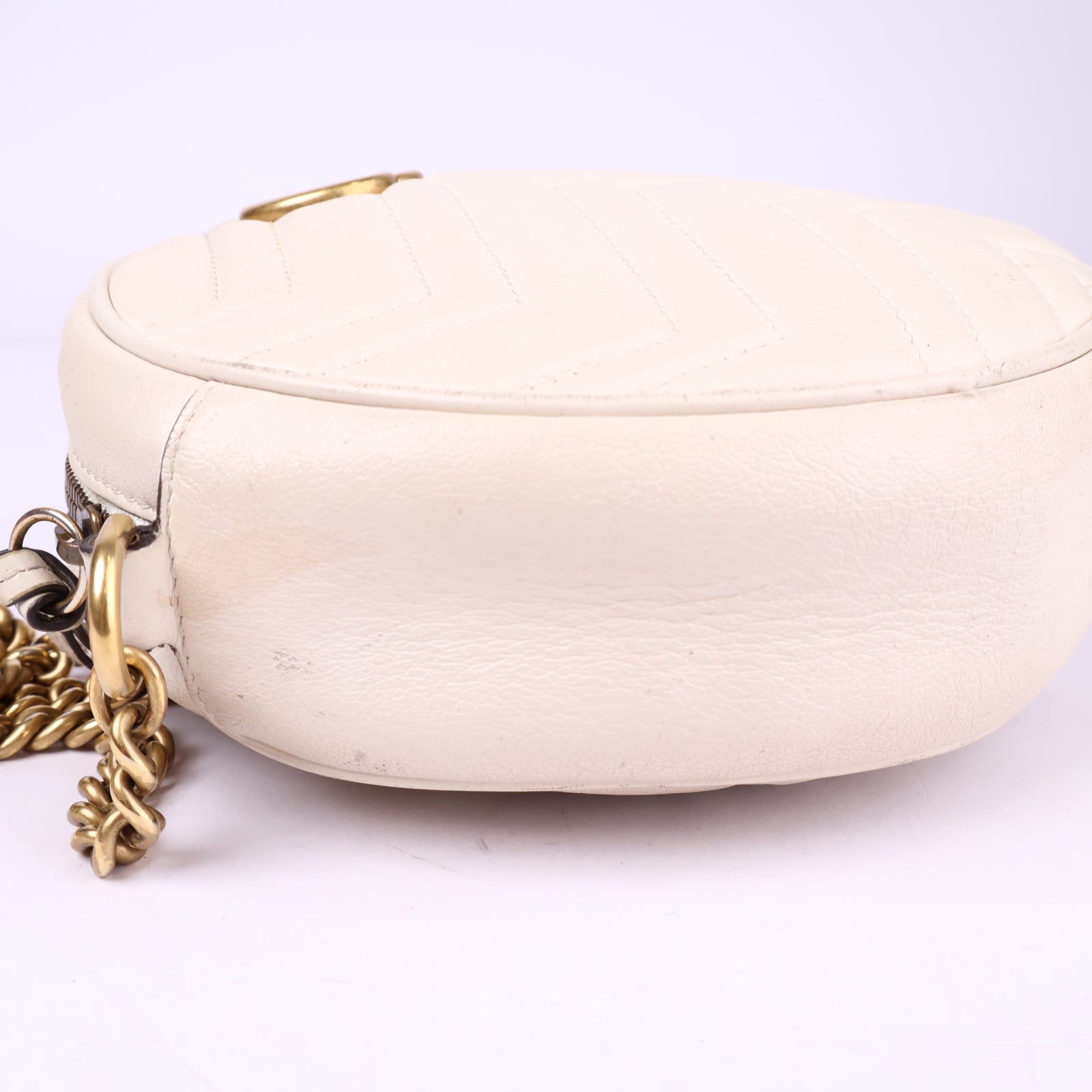 J3344 Gucci GG Marmont Round Shoulder Bag- Pre Owned