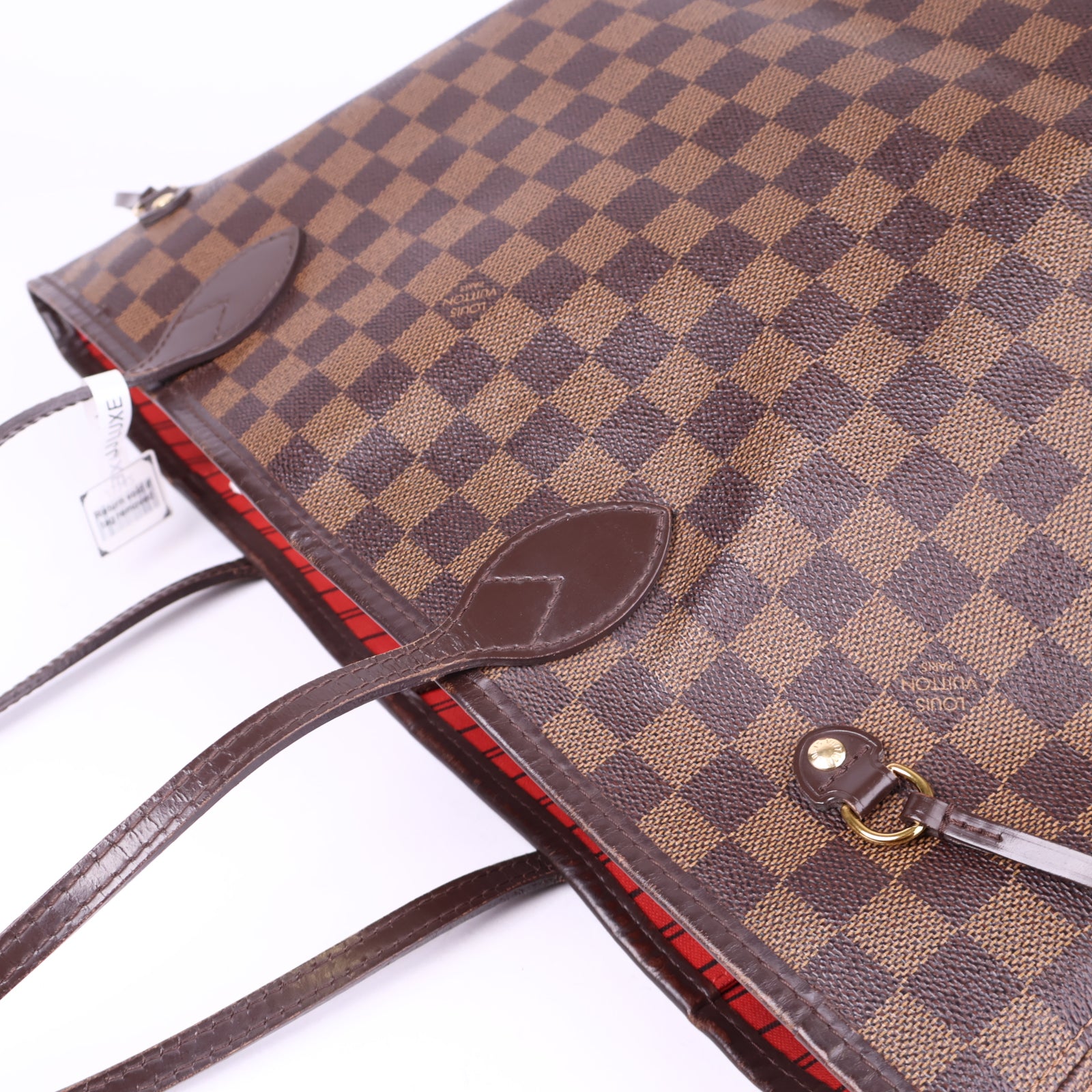 J3342 Louis Vuitton Damier Ebene Neverfull MM Tote Bag- Pre Owned