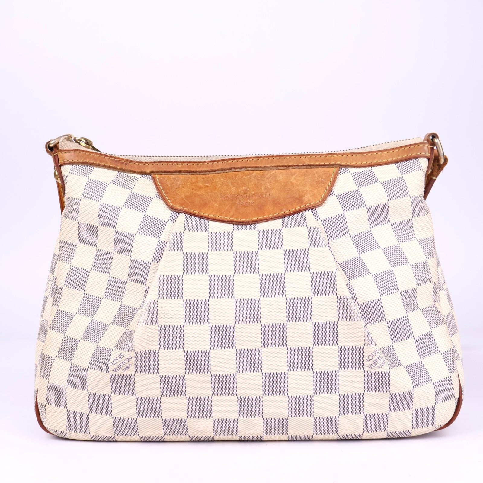 J3256  Louis Vuitton Siracusa Handbag Damier PM Crossbody Bag- Pre Owned