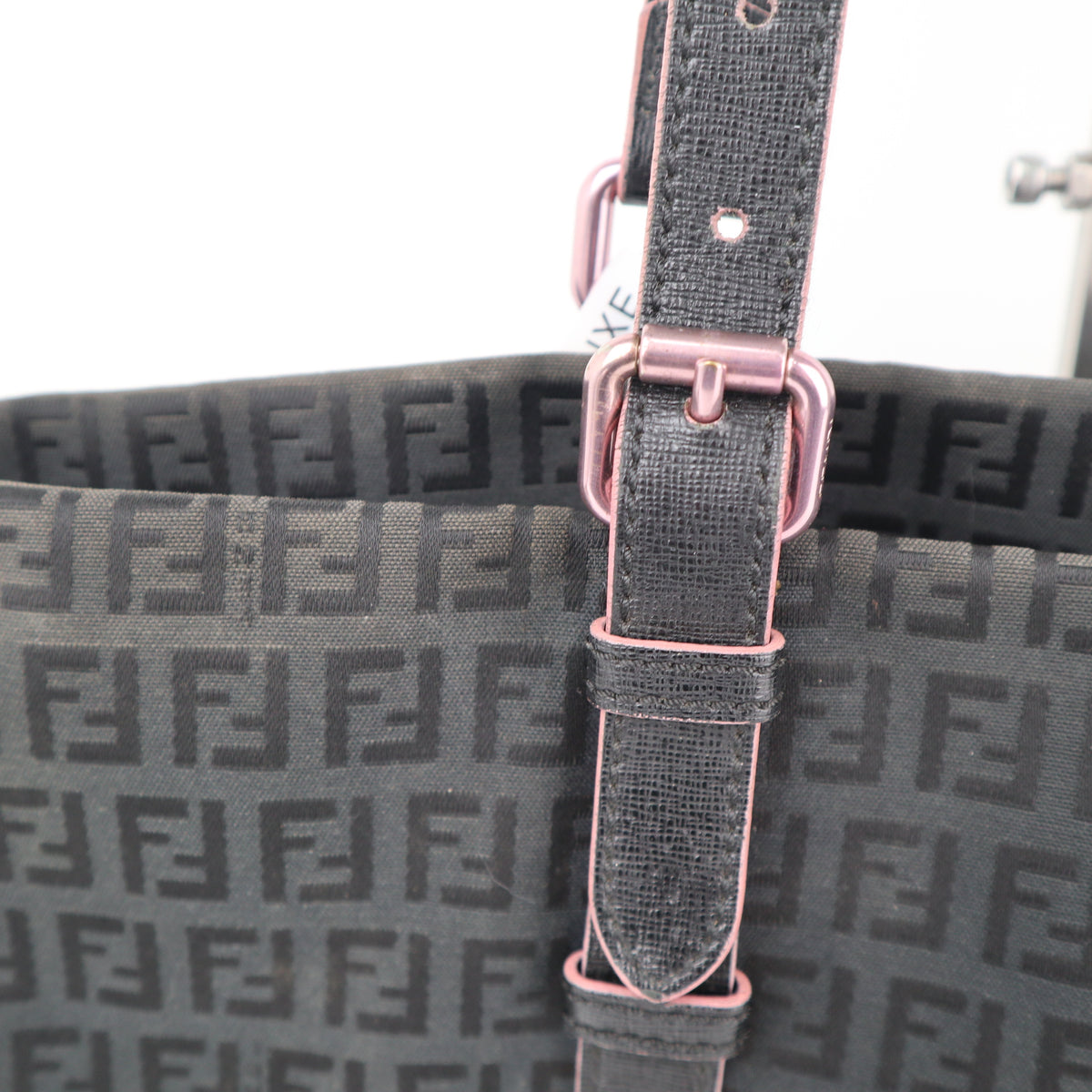C2245# Fendi Tote Bag Zucchino FF | Pre-Owned Very Good Brown Canvas And Leather Trim