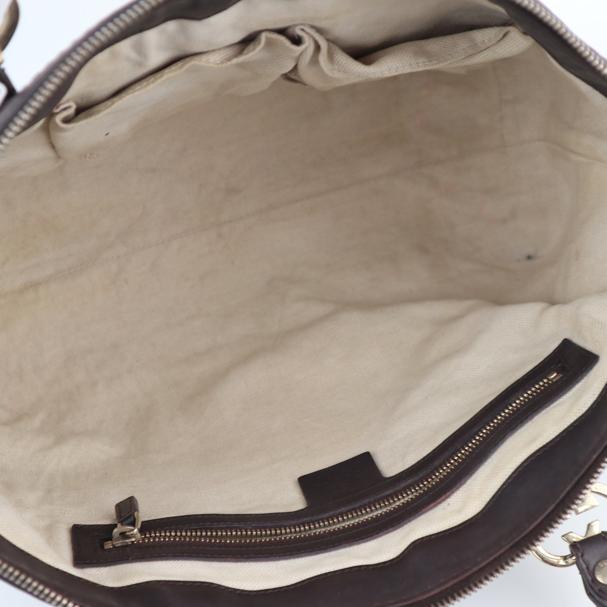 C2250 Gucci Tote Bag Guccissima Lovely Heart Interlocking G | Pre-Owned Very Good Brown Guccissima Leather
