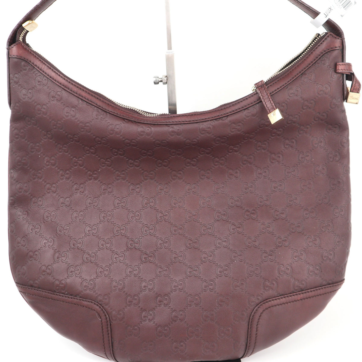 C2251 Gucci Tote Bag Guccissima Princy Hobo | Pre-Owned Very Good Brown Guccissima Leather