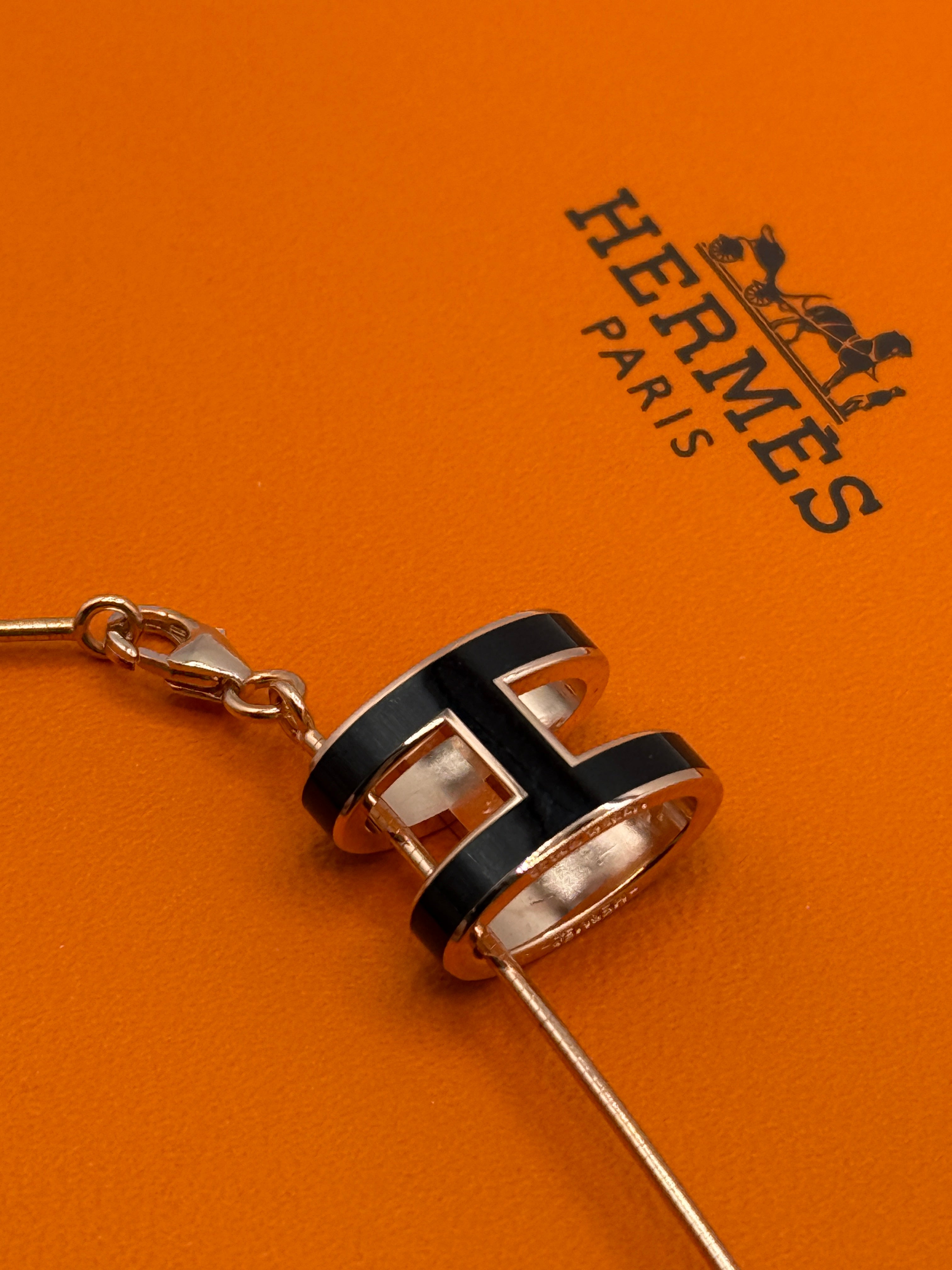 Hermès Pop H Necklace Rose Gold