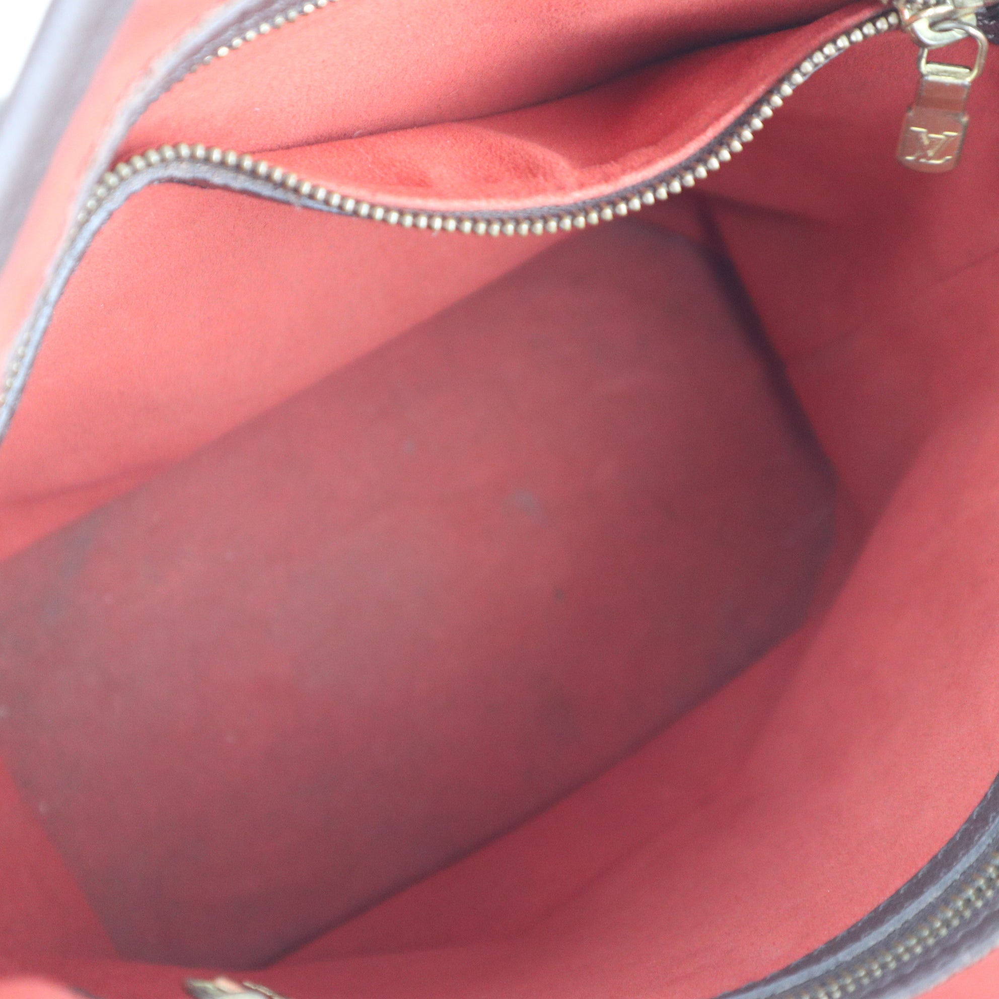 C2252 Louis Vuitton Bucket Bag Marais | Pre-Owned Good Brown Damier Ebene Coated Canvas And Leather Trim