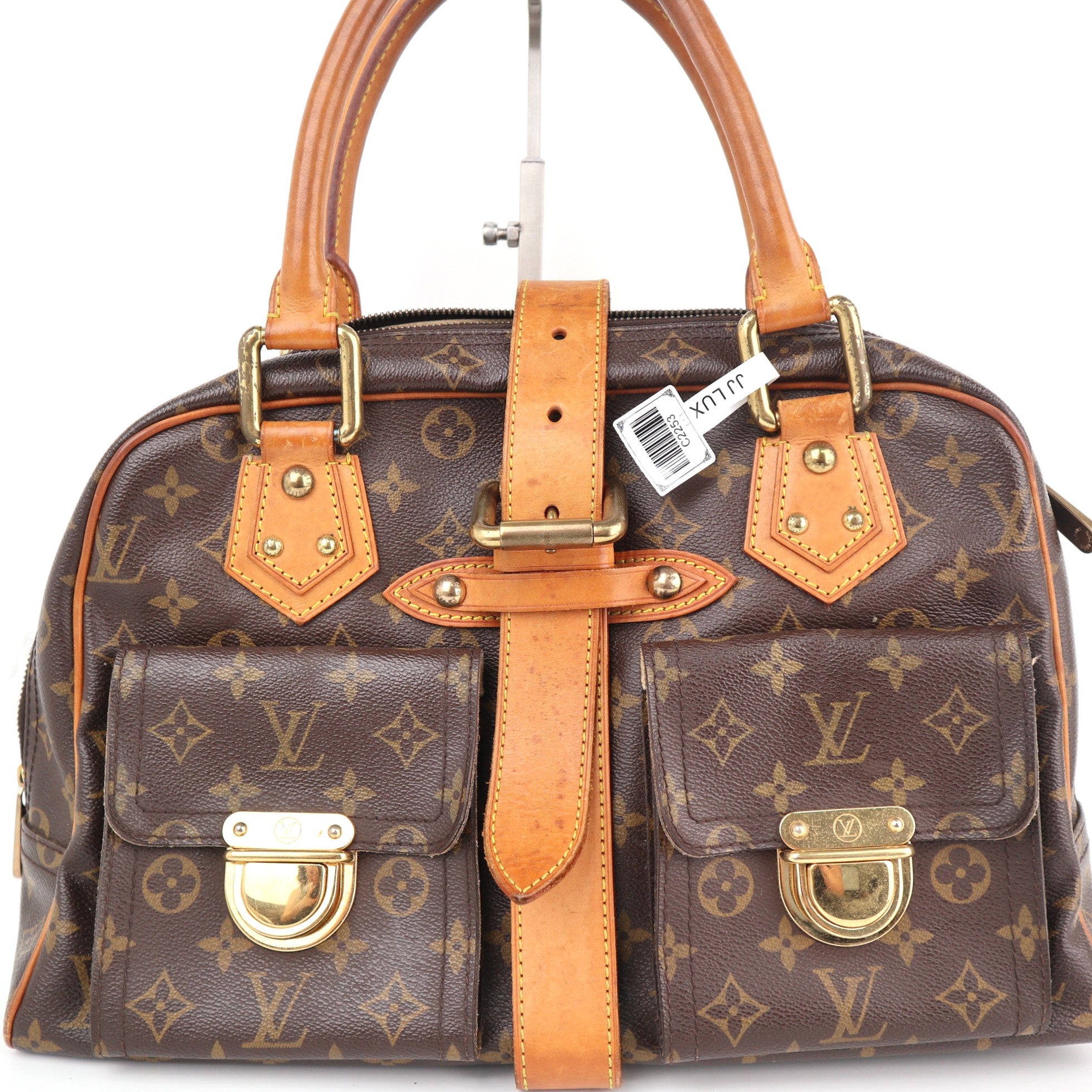 C2253 Louis Vuitton Shoulder Bag Manhattan GM | Pre-Owned Very Good Brown Monogram Coated Canvas And Leather Trim