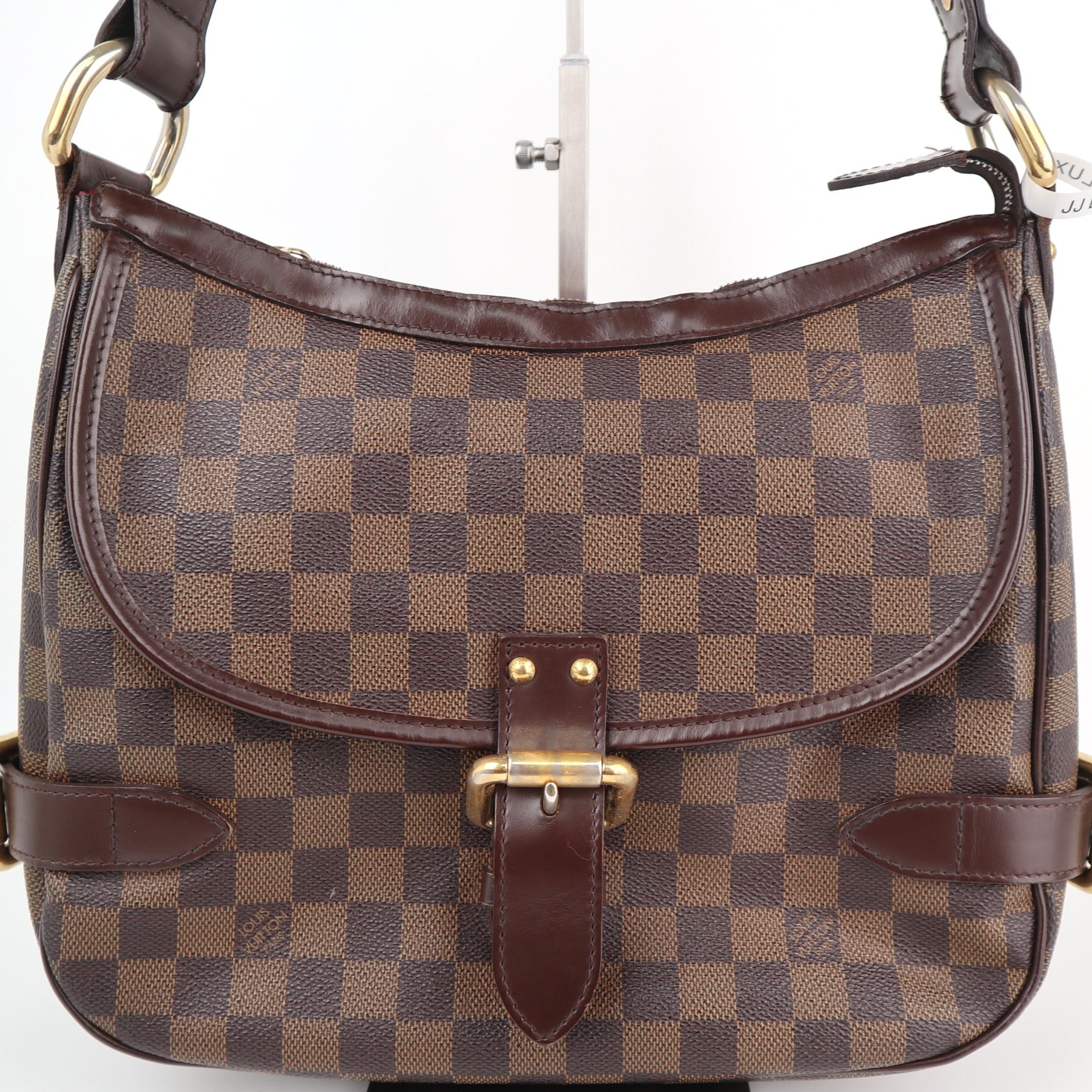 C2254 Louis Vuitton Shoulder Bag Highbury | Pre-Owned Very Good Brown Damier Ebene Coated Canvas And Leather Trim