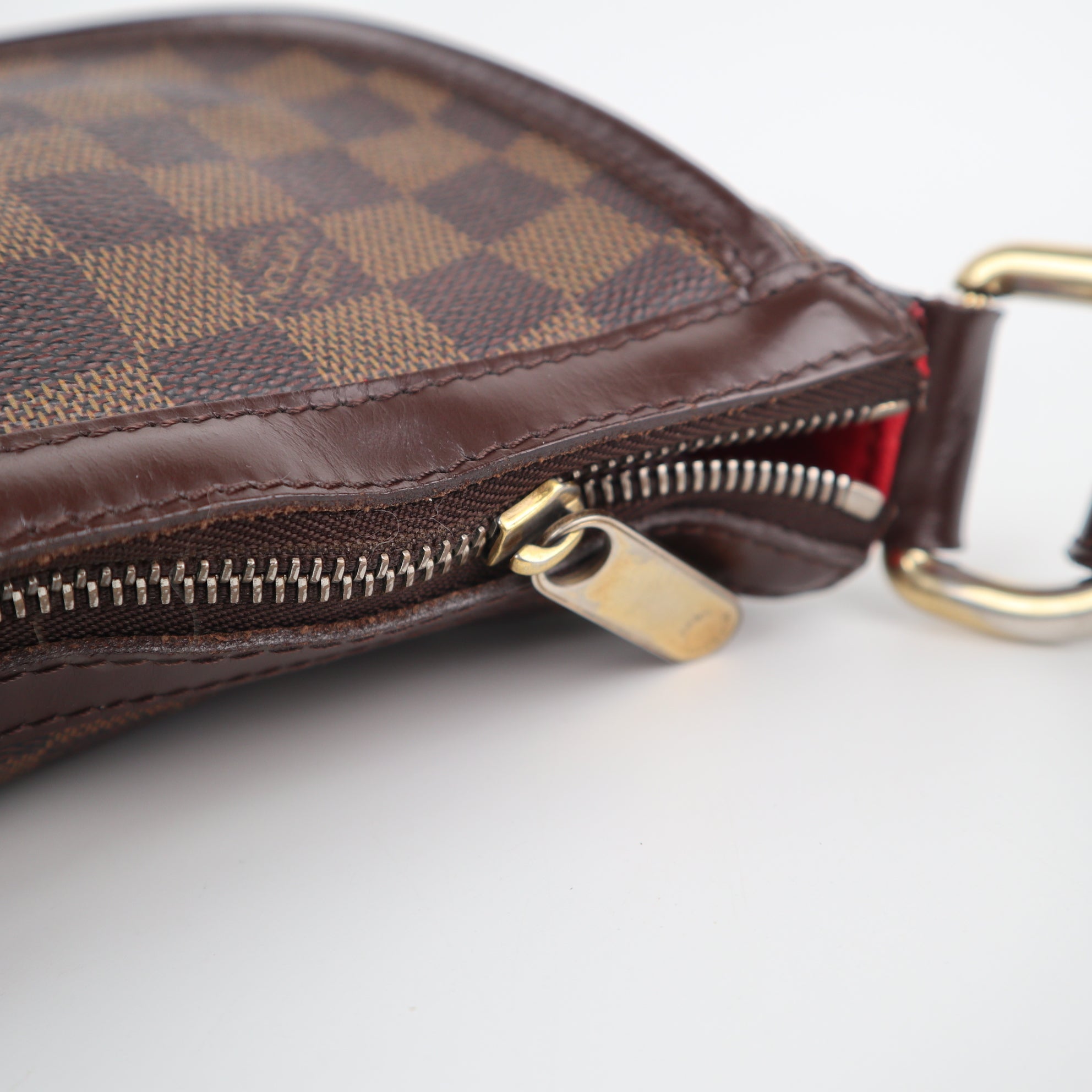 C2254 Louis Vuitton Shoulder Bag Highbury | Pre-Owned Very Good Brown Damier Ebene Coated Canvas And Leather Trim